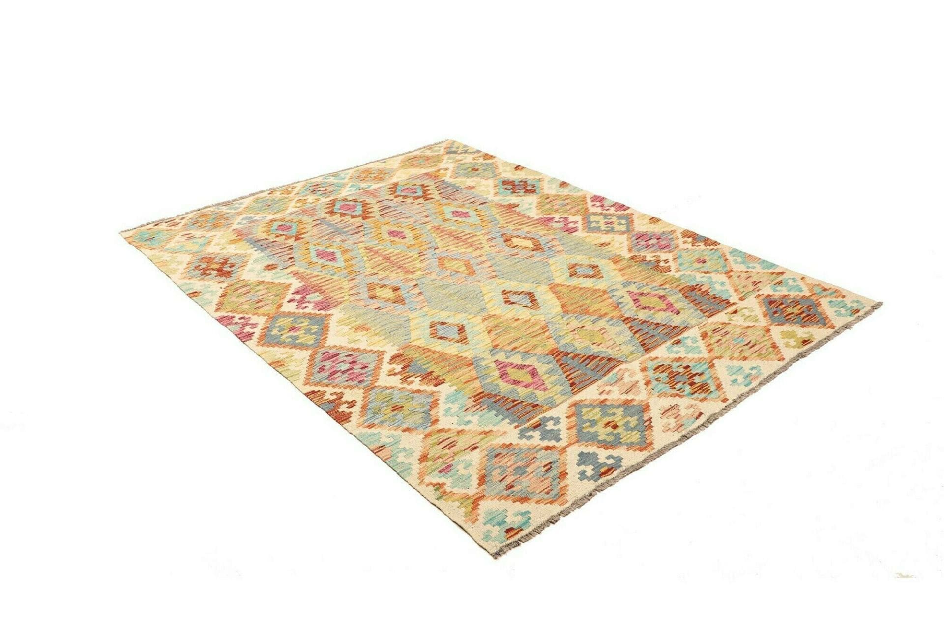 Kelim 163 × 207 cm aus Wolle, handgewebt