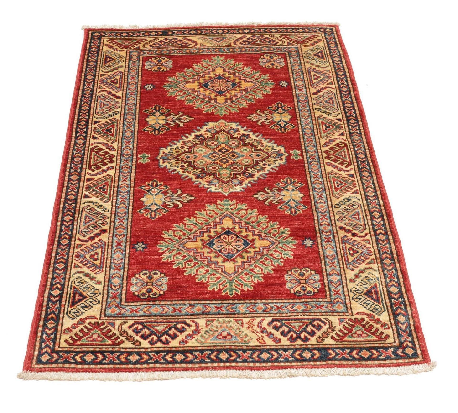 Handgeknüpfter Kazak Orientteppich, 89 × 116 cm, Wolle