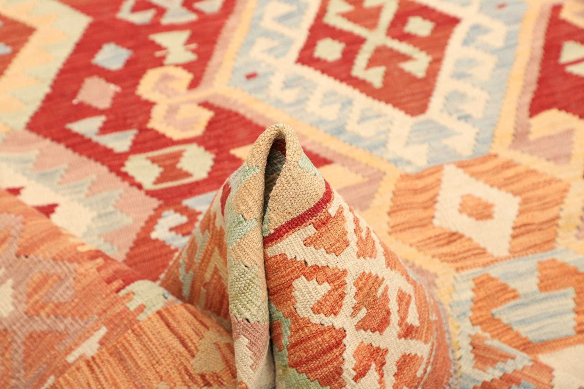kelim-teppich-185-x-248cm-rustikales-design-handgewebt-5 Handgewebter Kelim 185 × 248 cm