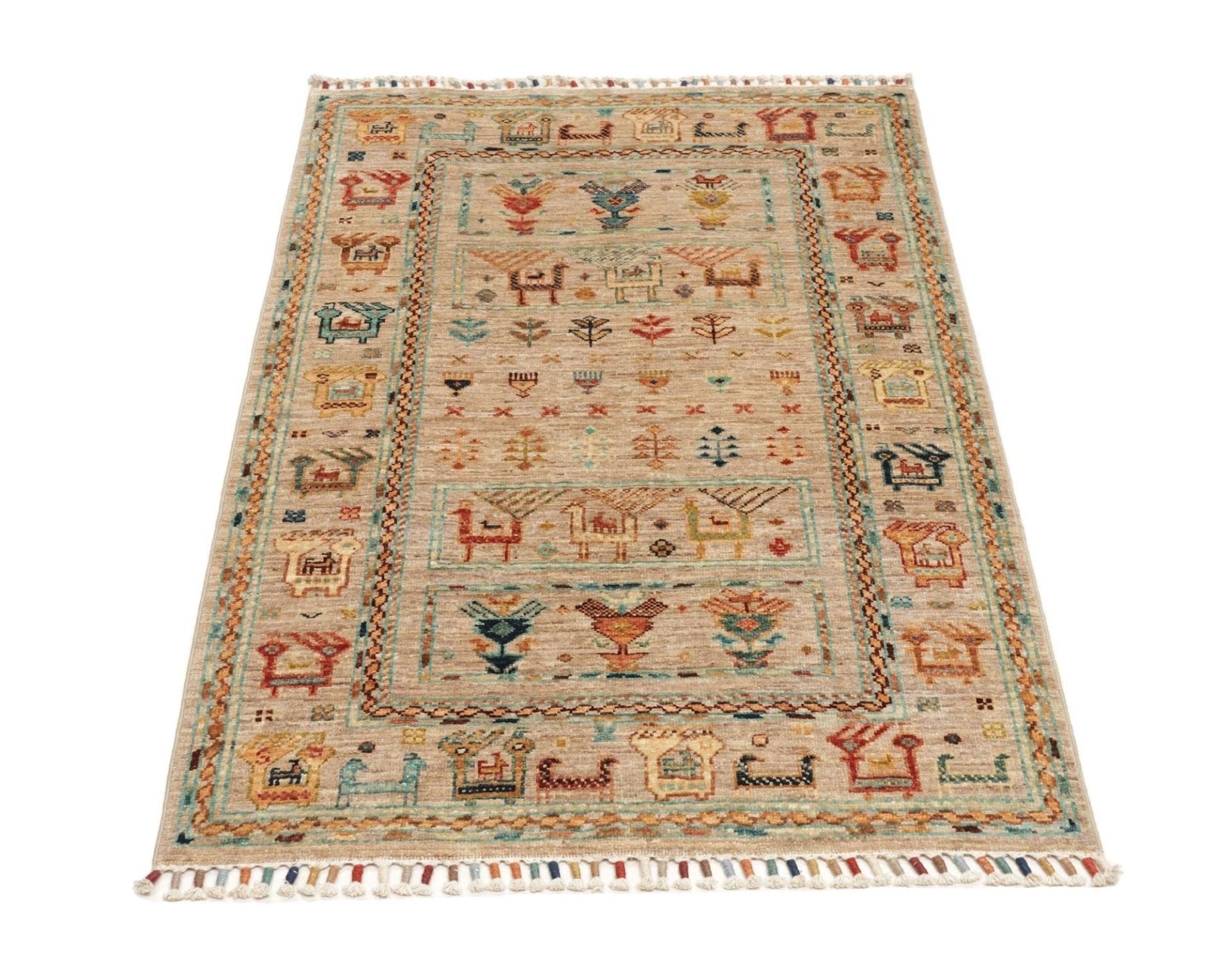 Samarkand Orientteppich aus Pakistan, 85 × 123 cm