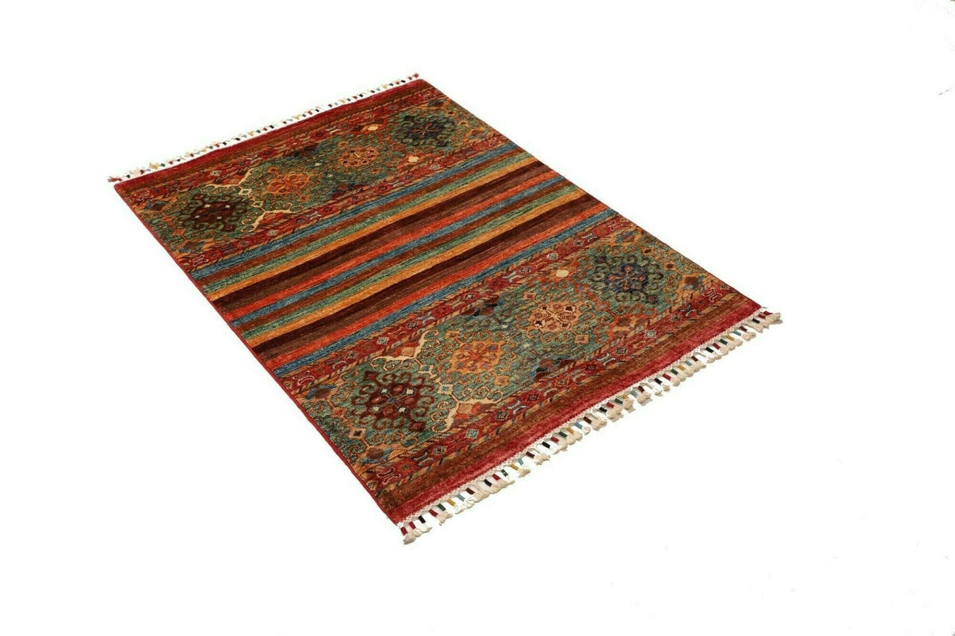 Handgeknüpfter Samarkand Orientteppich, 87 × 123 cm, Wolle