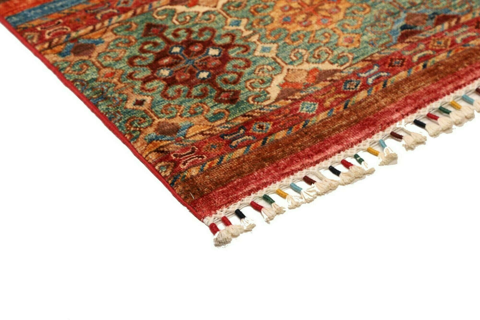 Handgeknüpfter Samarkand Orientteppich, 87 × 123 cm, Wolle