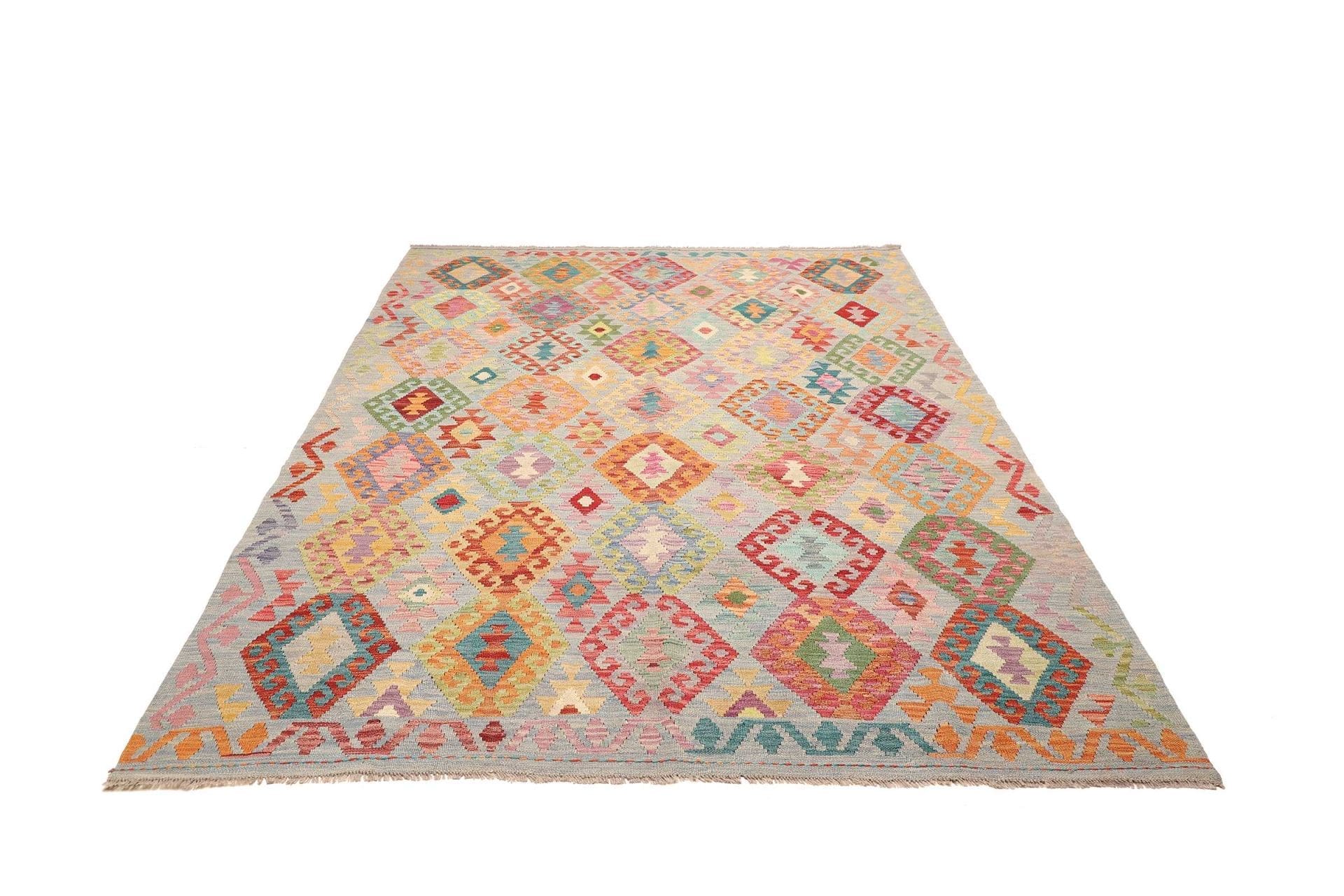 Kelim 189 × 244 cm aus Wolle, handgewebt