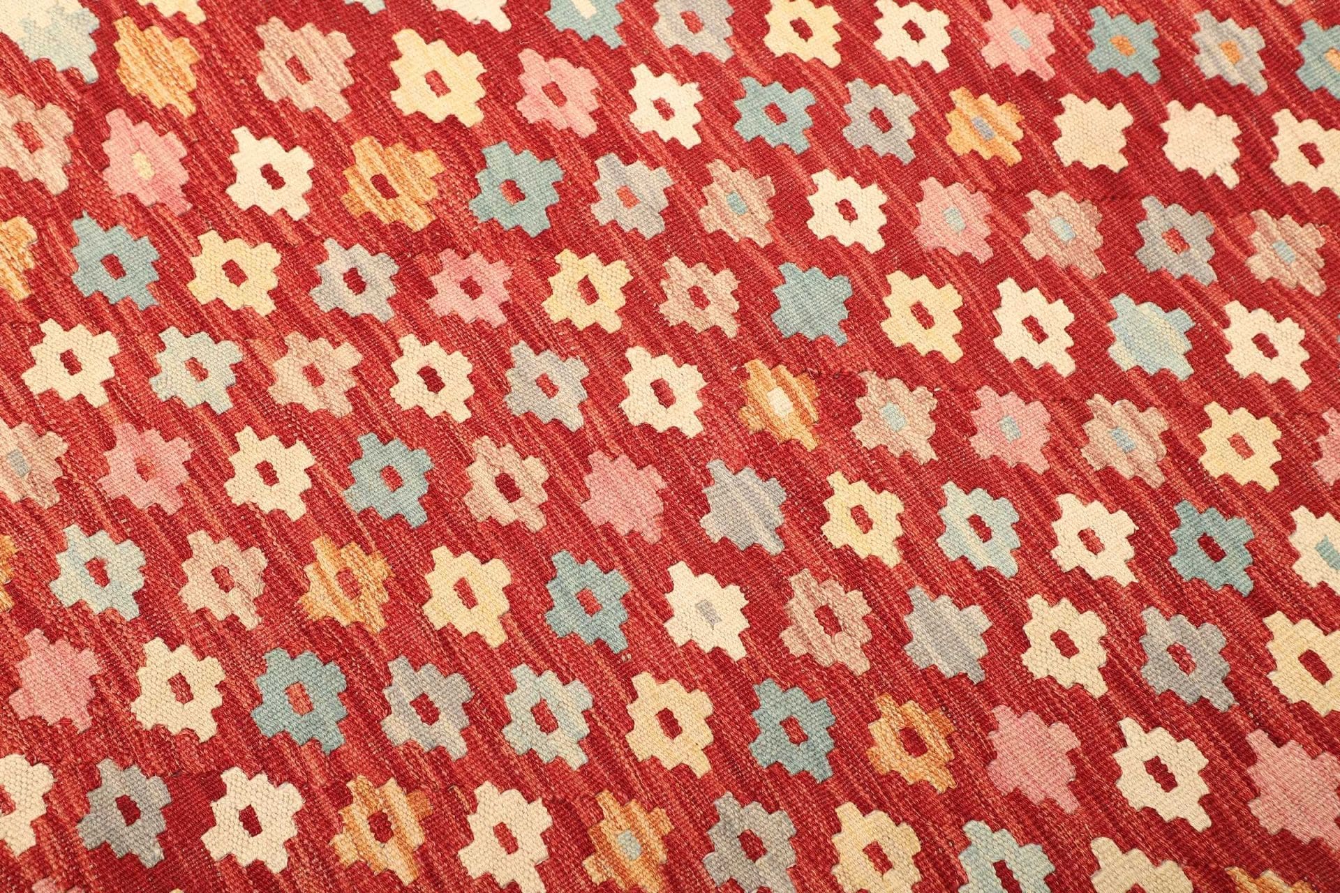 kelim-teppich-183-x-244cm-handgewebt-rustikales-design-aus-wolle-3 Kelim aus Pakistan, 183 × 244 cm