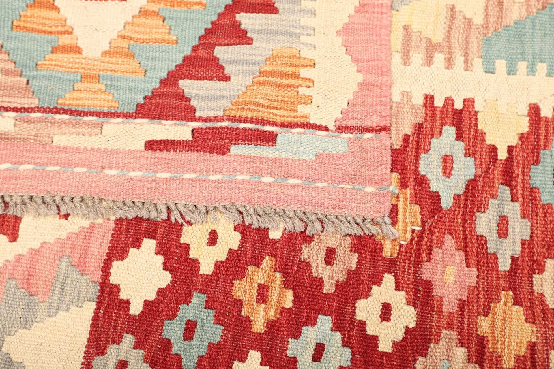 kelim-teppich-183-x-244cm-handgewebt-rustikales-design-aus-wolle-4 Kelim aus Pakistan, 183 × 244 cm