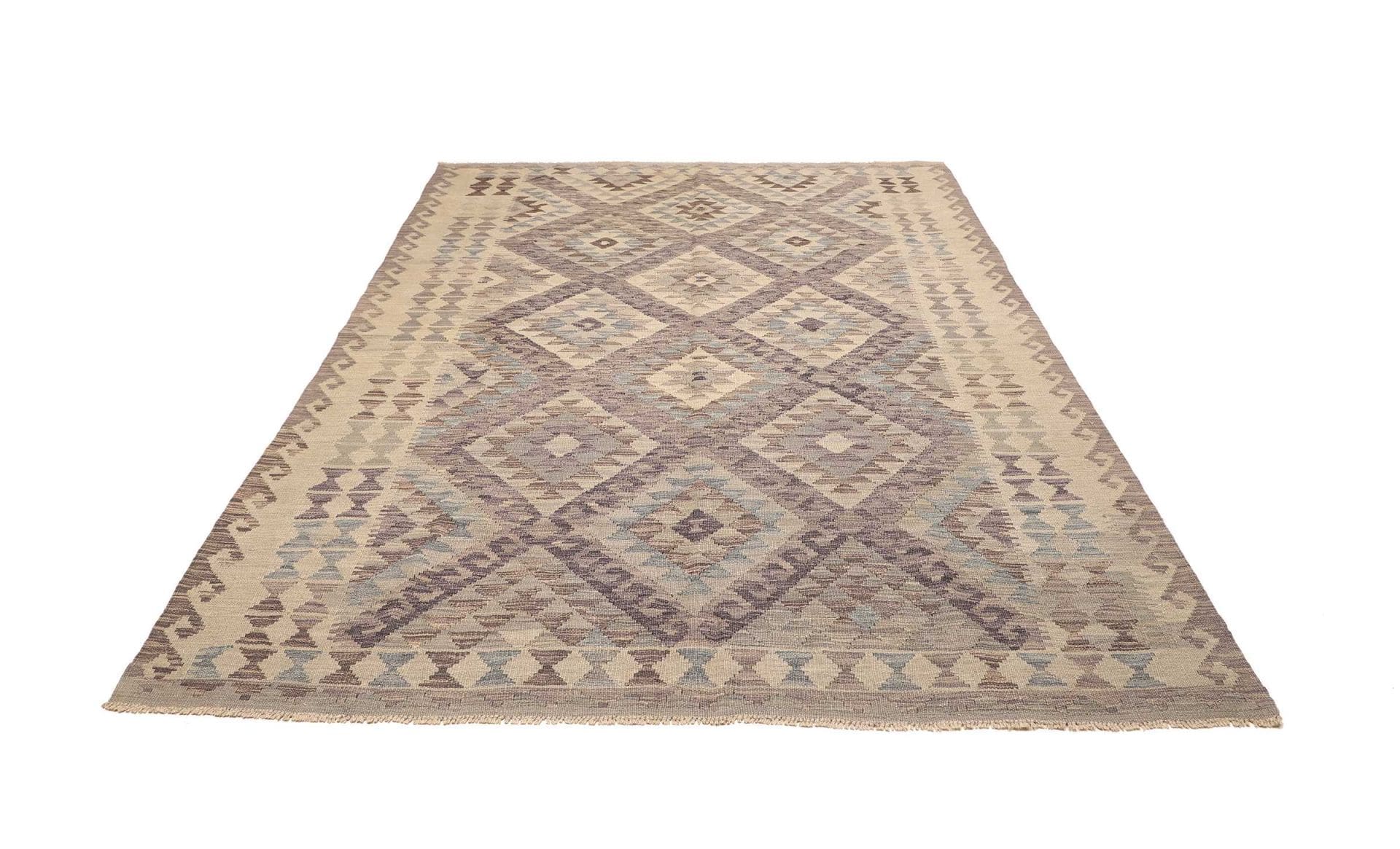 kelim-teppich-189-x-239-cm-aus-schurwolle-handgewebt-rustikales-flair-1 Kelim aus Pakistan, 189 × 239 cm