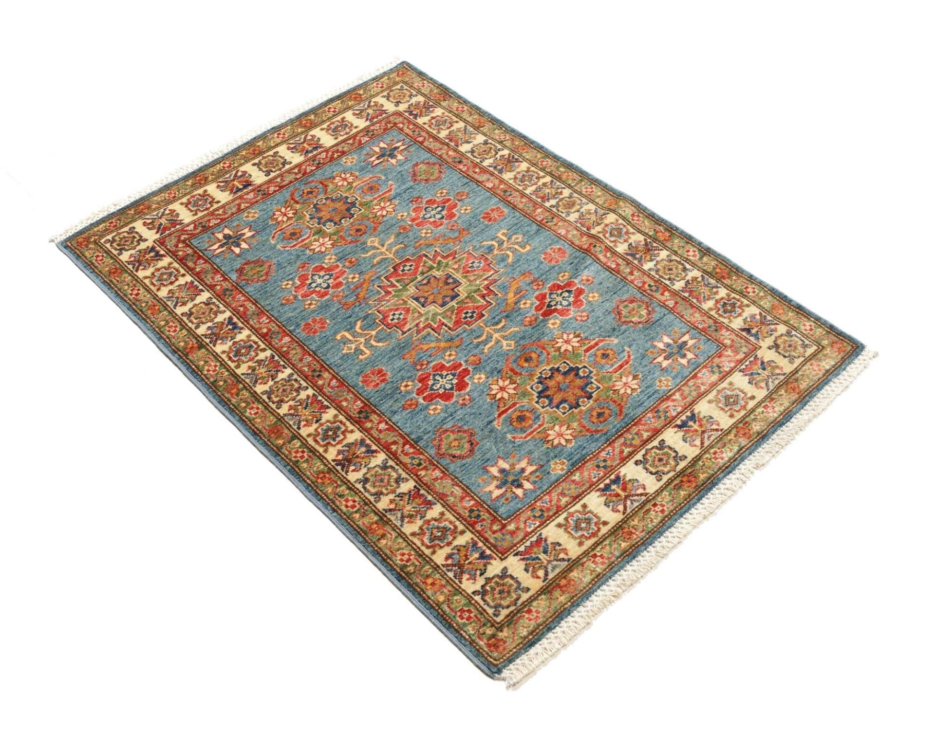 Kazak Orientteppich 92 × 125 cm aus Wolle, handgeknüpft