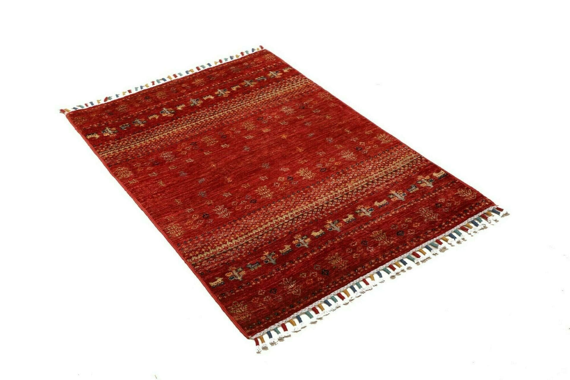 Handgewebter Gabbeh Orientteppich 85 × 118 cm