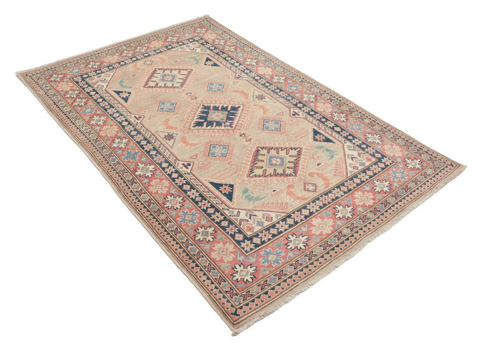 Kazak Orientteppich 119 × 186 cm aus Wolle, handgeknüpft
