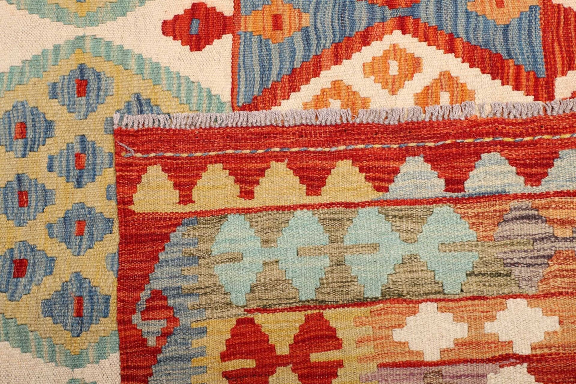 kelim-teppich-180-x-238-cm-handgewebt-rustikales-design-wolle-4 Kelim 180 × 238 cm aus Wolle, handgewebt