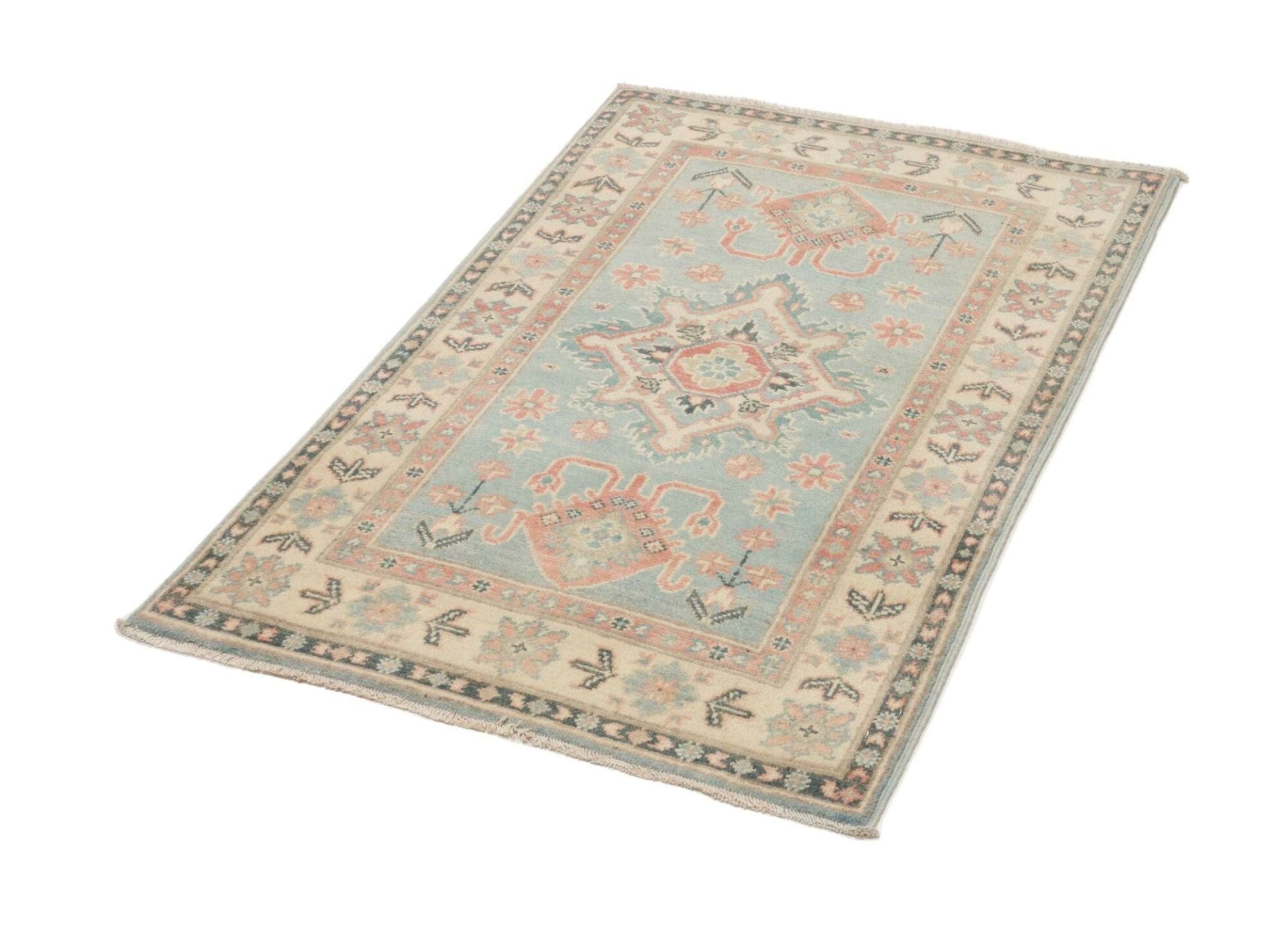 Kazak Orientteppich 85 × 122 cm aus Wolle, handgeknüpft