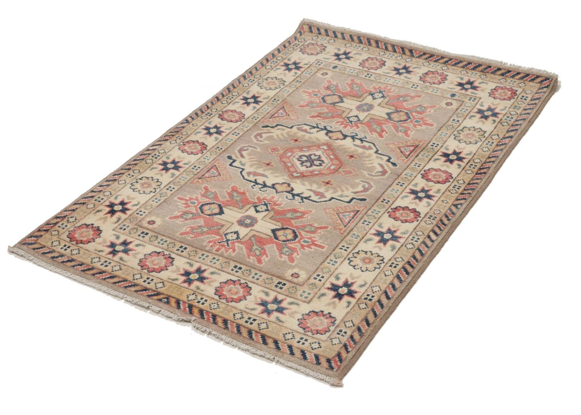 Kazak Orientteppich 88 × 124 cm aus Wolle, handgeknüpft
