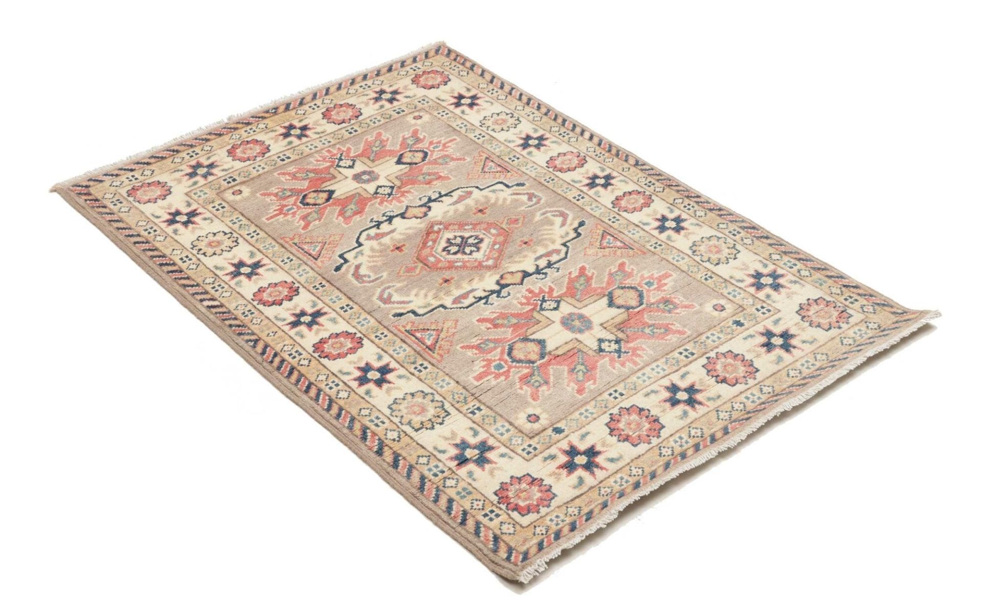 Kazak Orientteppich 88 × 124 cm aus Wolle, handgeknüpft