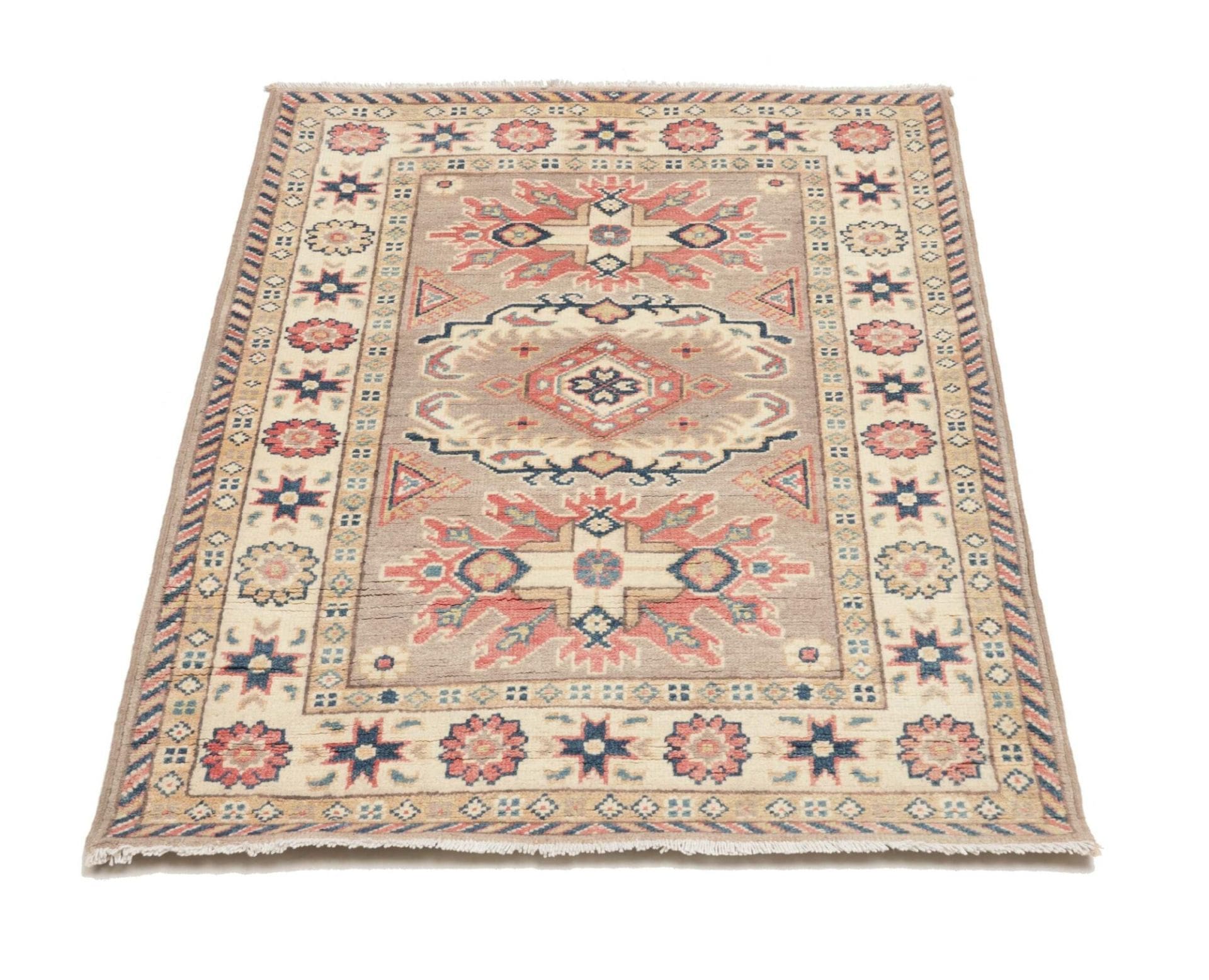 Kazak Orientteppich 88 × 124 cm aus Wolle, handgeknüpft