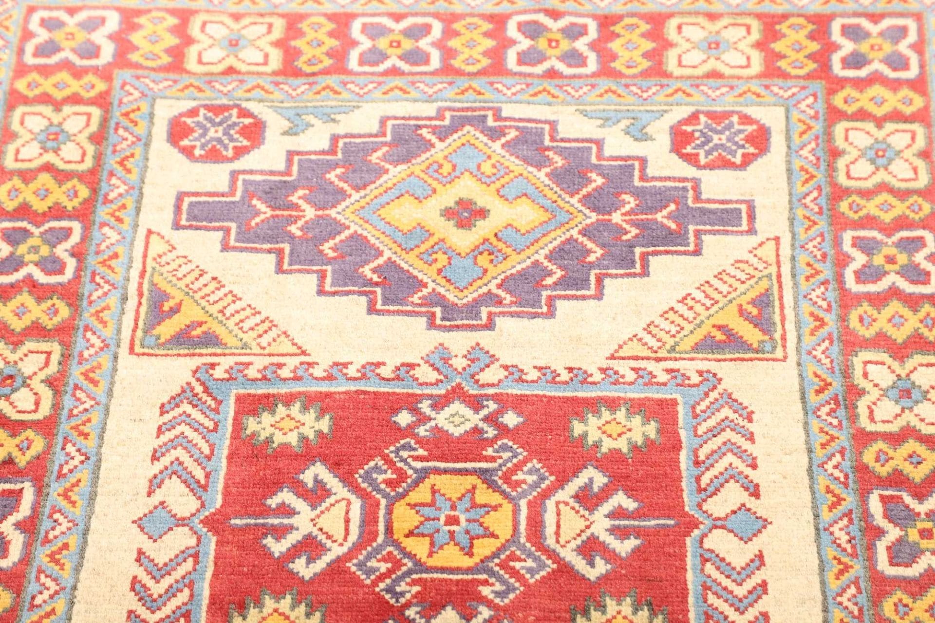 Kazak Orientteppich aus Pakistan, 87 × 120 cm