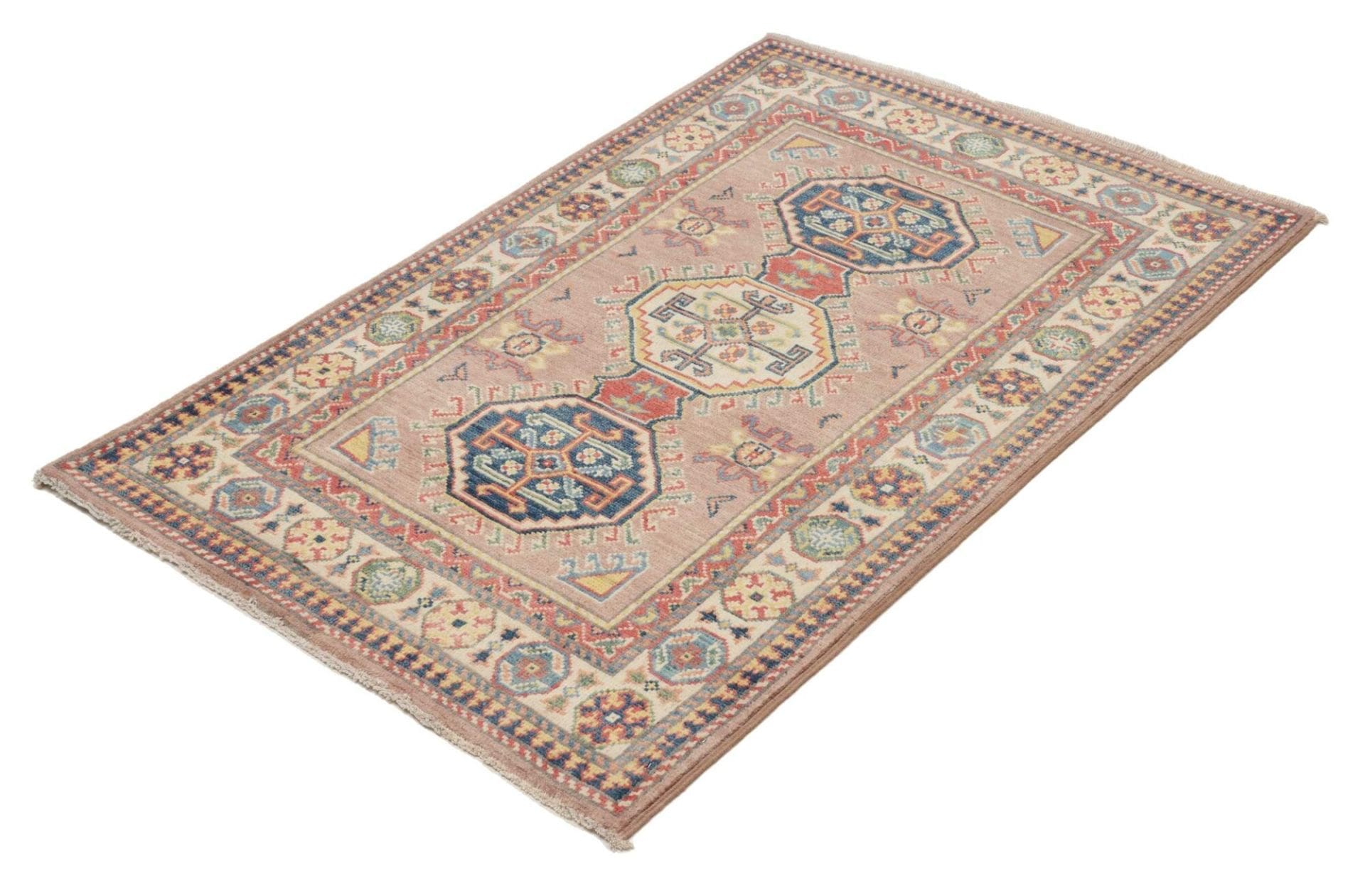 Kazak Orientteppich aus Pakistan, 85 × 126 cm