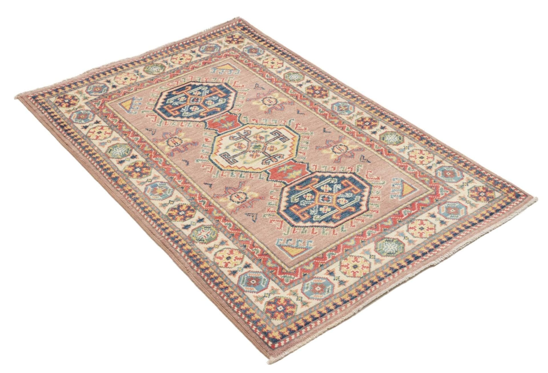 Kazak Orientteppich aus Pakistan, 85 × 126 cm