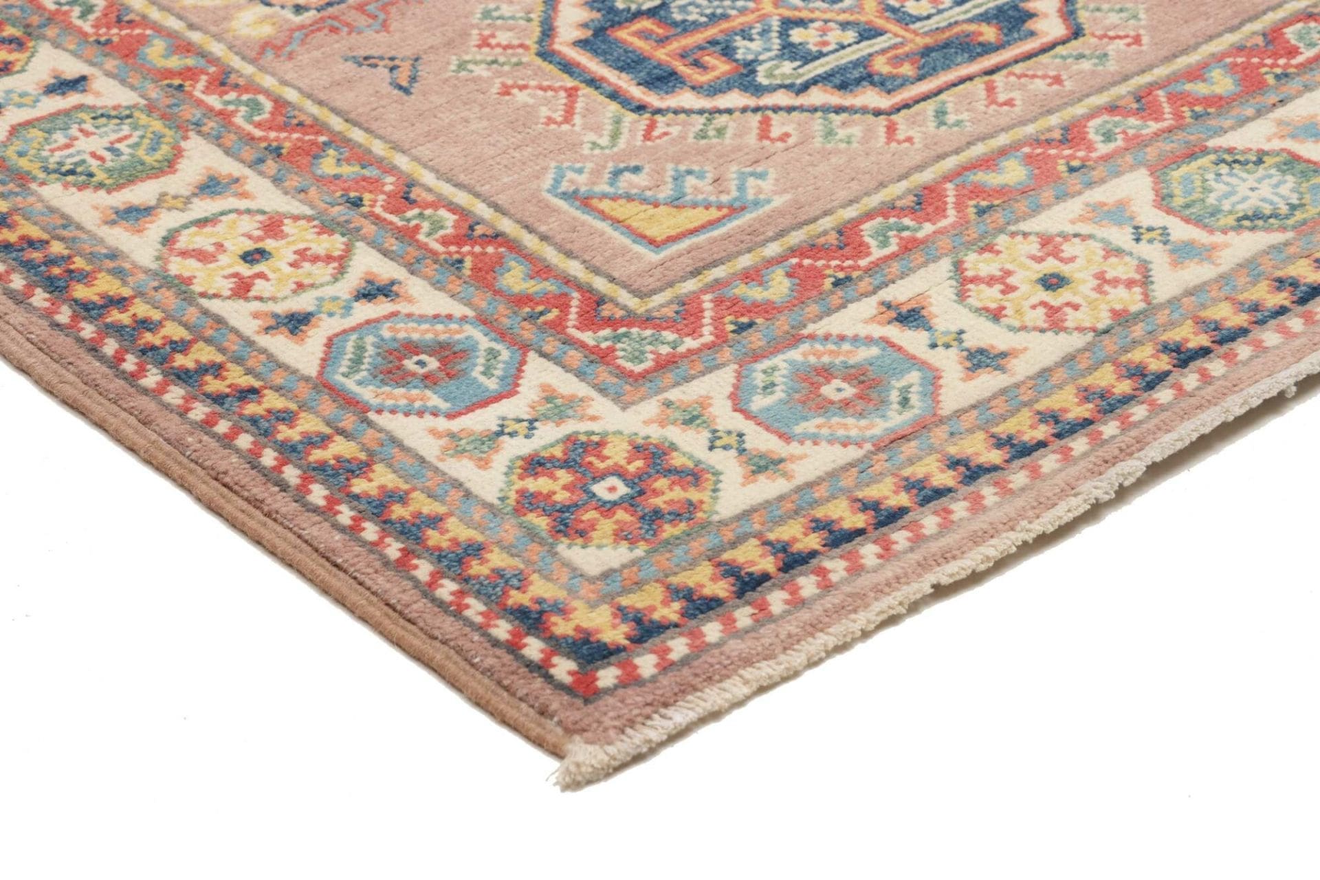 Kazak Orientteppich aus Pakistan, 85 × 126 cm