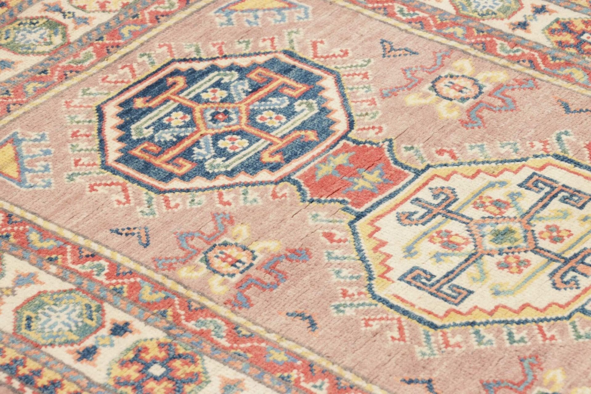 Kazak Orientteppich aus Pakistan, 85 × 126 cm