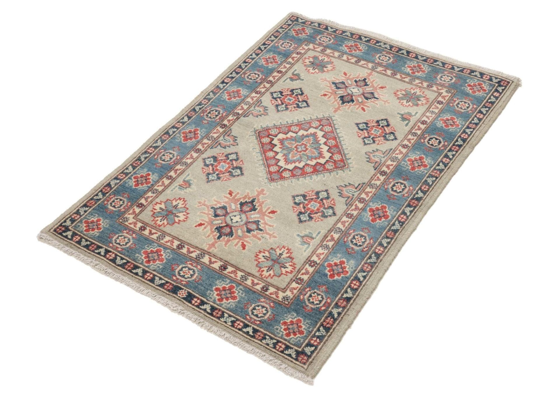 Handgeknüpfter Kazak Orientteppich, 83 × 117 cm, Wolle