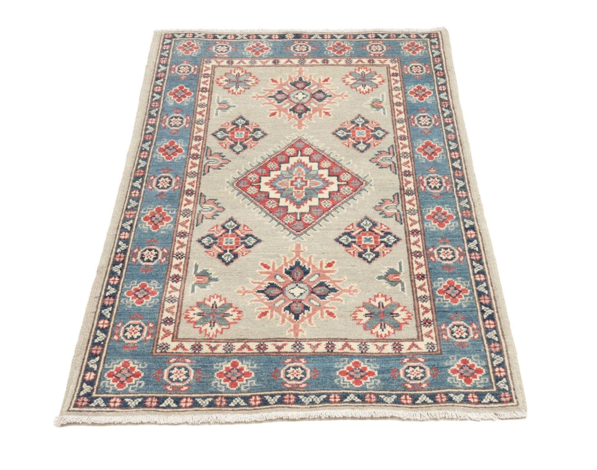 Handgeknüpfter Kazak Orientteppich, 83 × 117 cm, Wolle