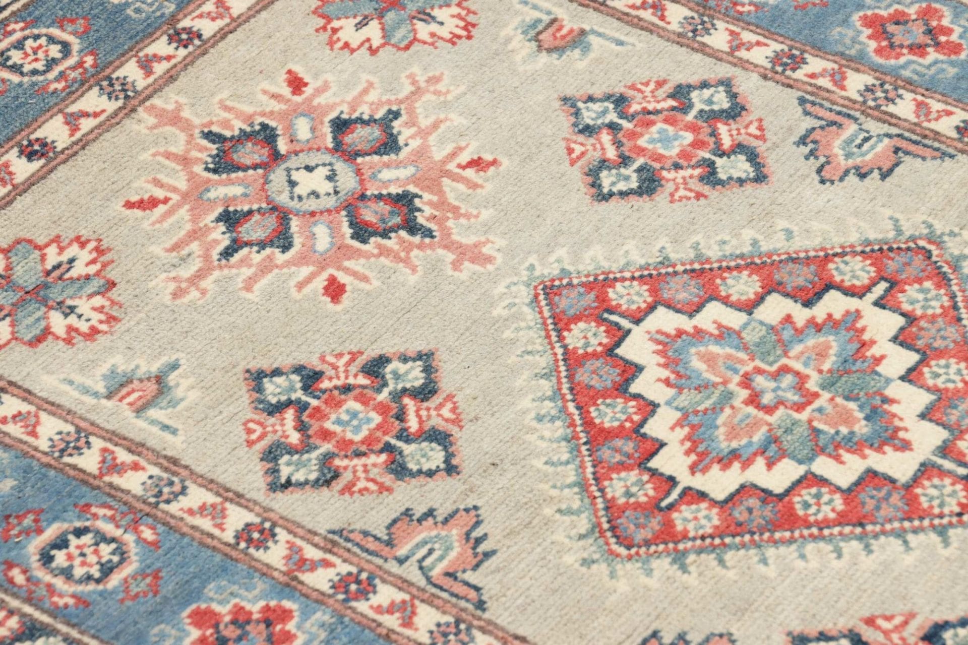 Handgeknüpfter Kazak Orientteppich, 83 × 117 cm, Wolle