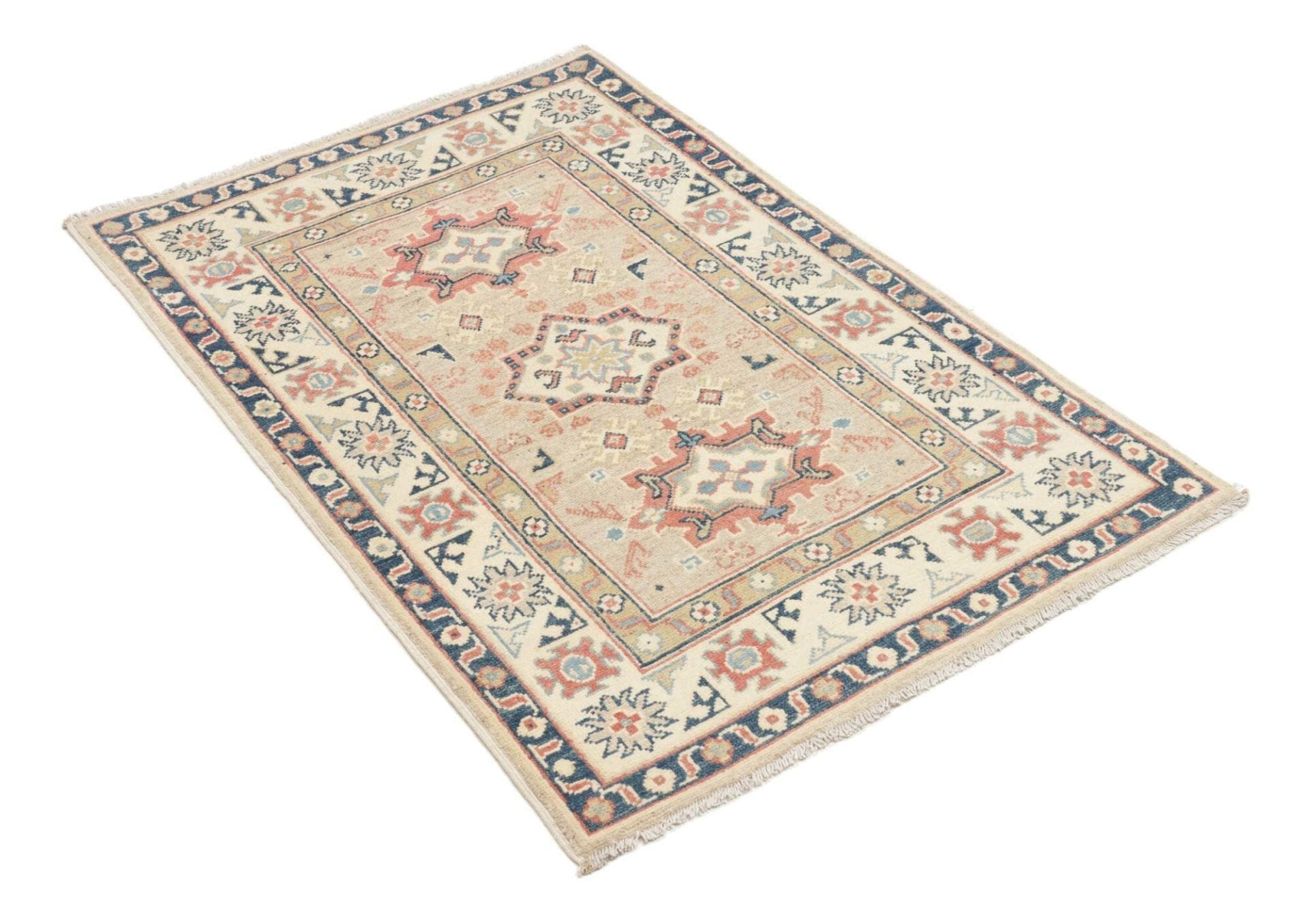 Handgeknüpfter Kazak Orientteppich, 86 × 126 cm, Wolle