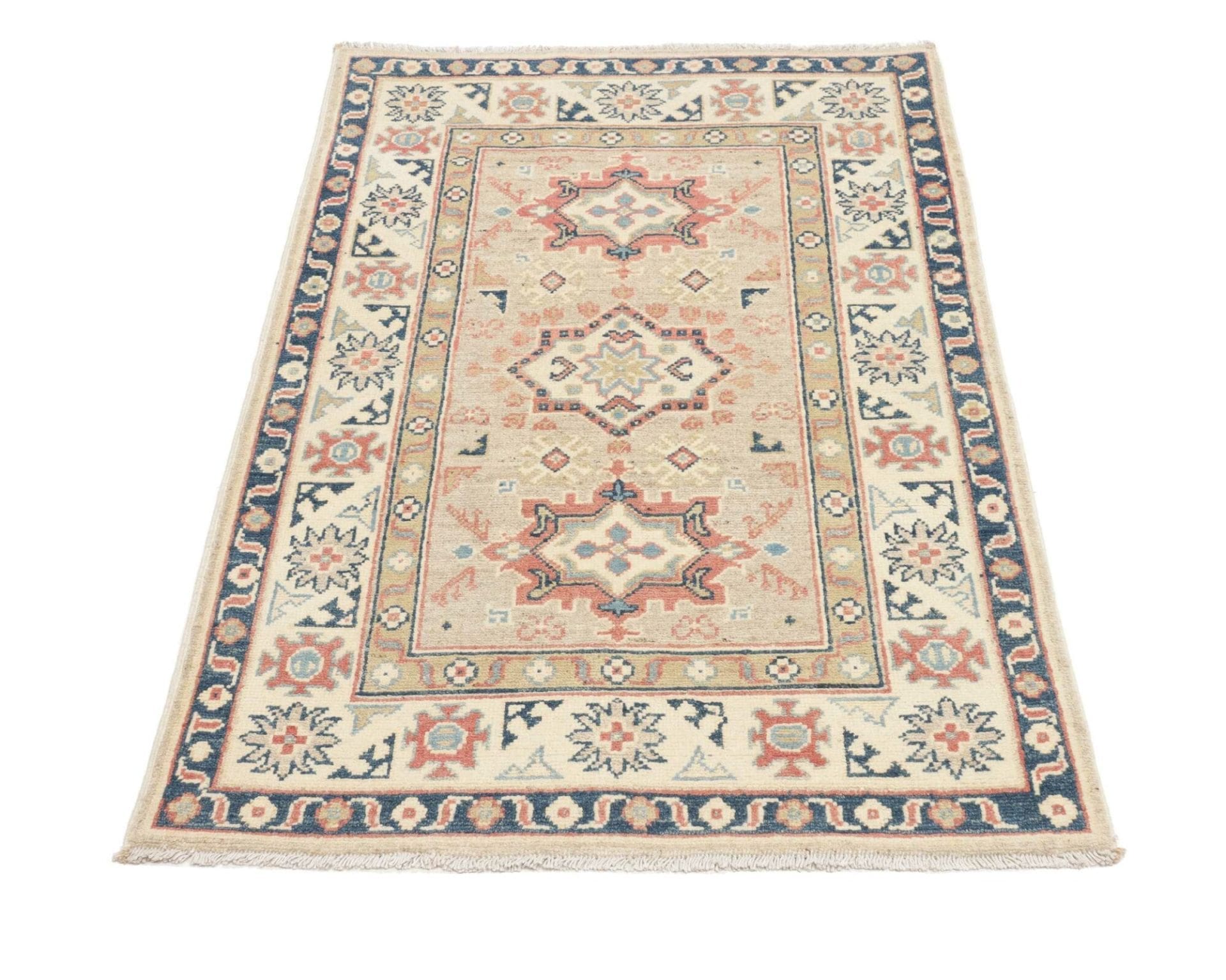 Handgeknüpfter Kazak Orientteppich, 86 × 126 cm, Wolle