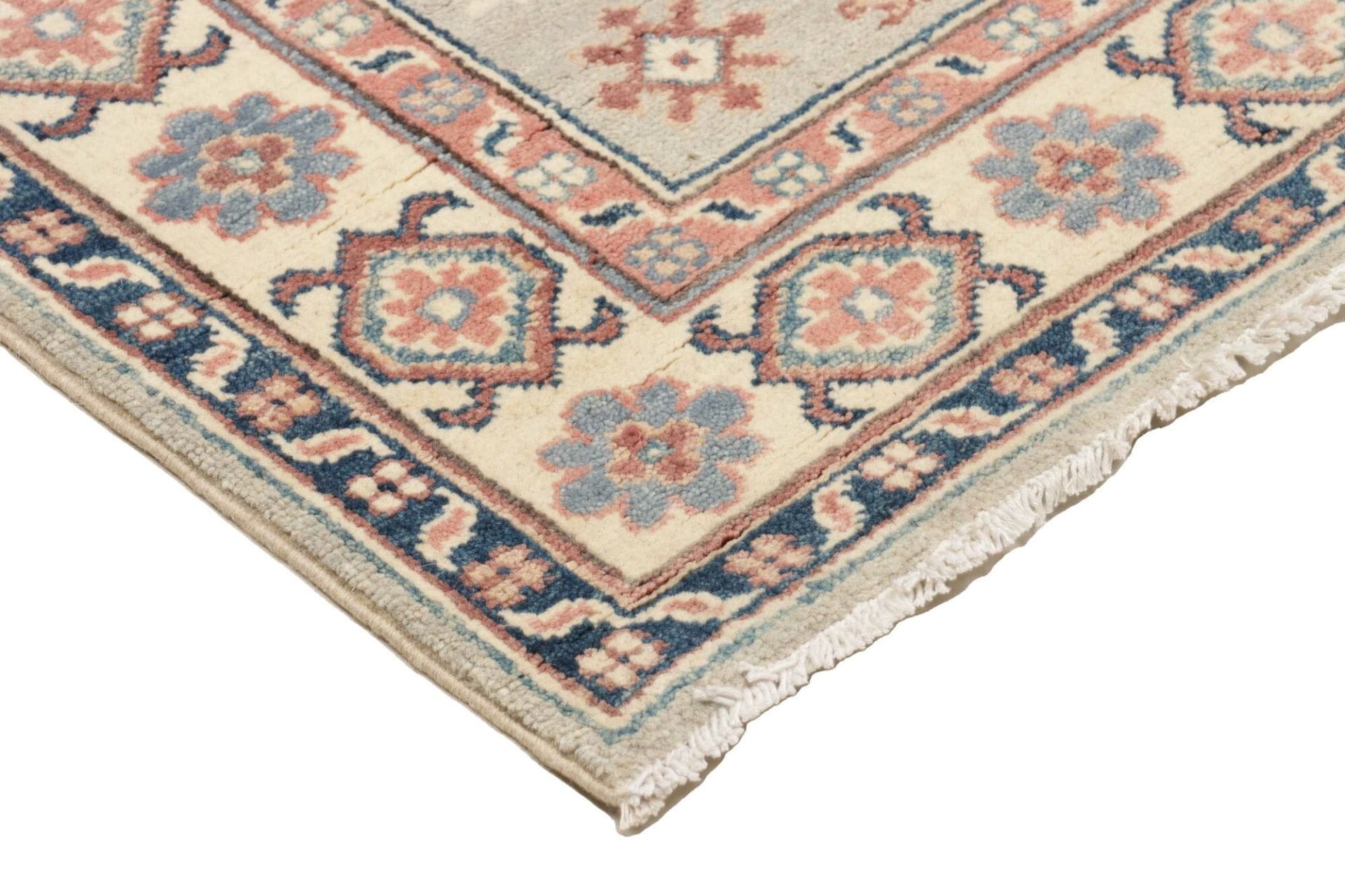kazak-teppich-87-x-121cm-handgeknupft-aus-schurwolle-orientteppich-4 Kazak Orientteppich 87 × 121 cm aus Wolle, handgeknüpft