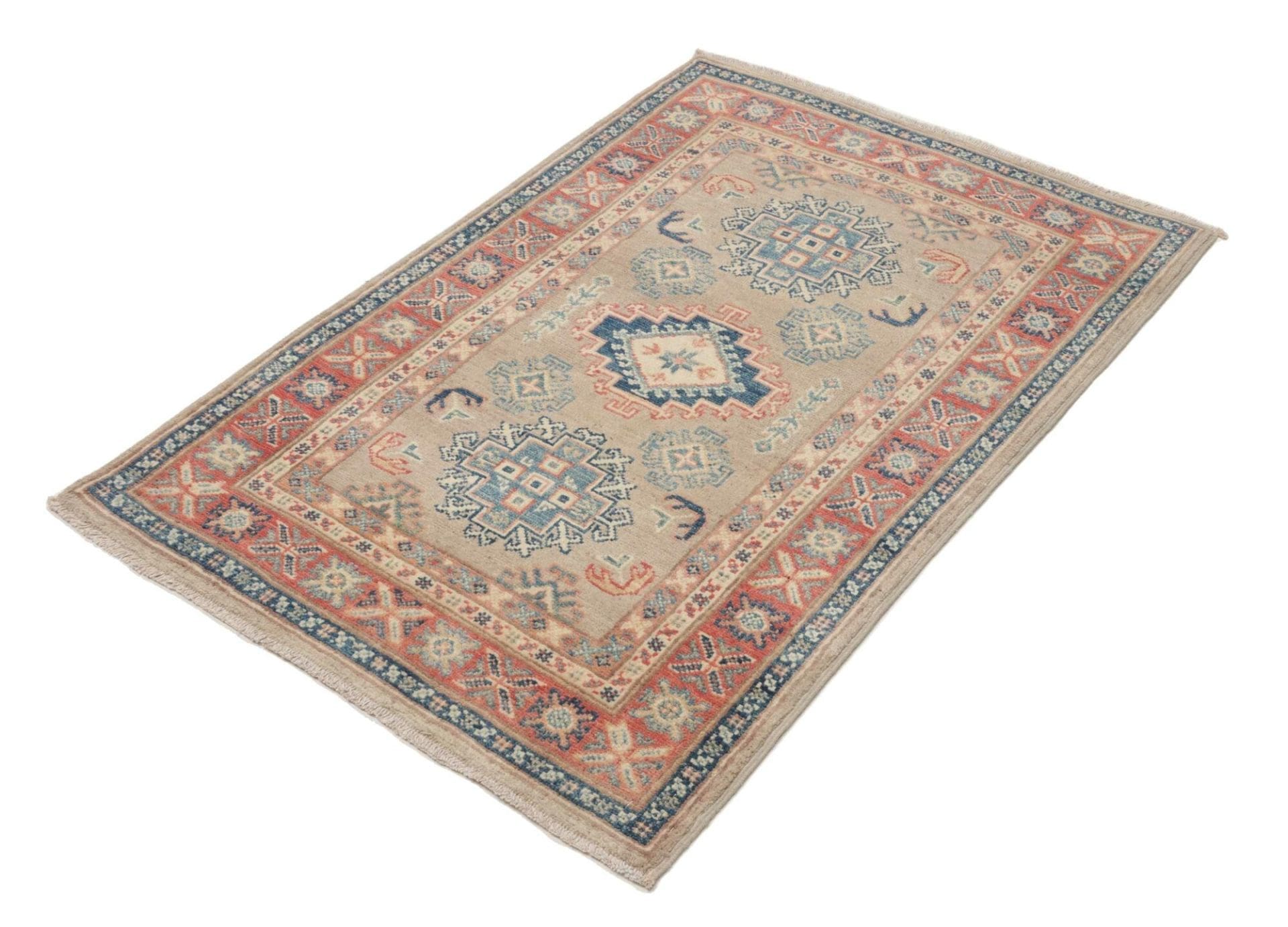 Kazak Orientteppich aus Pakistan, 85 × 116 cm