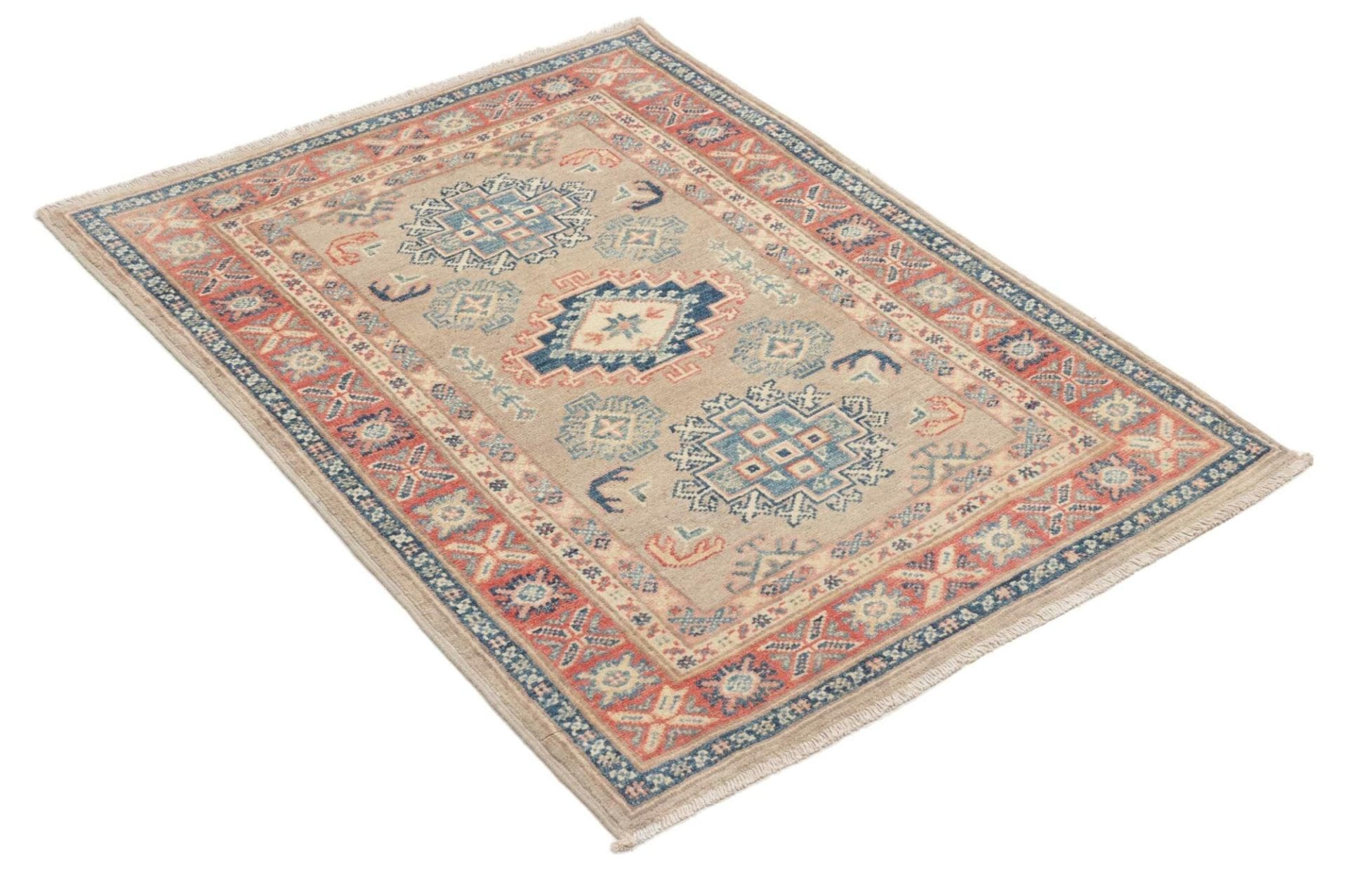 Kazak Orientteppich aus Pakistan, 85 × 116 cm