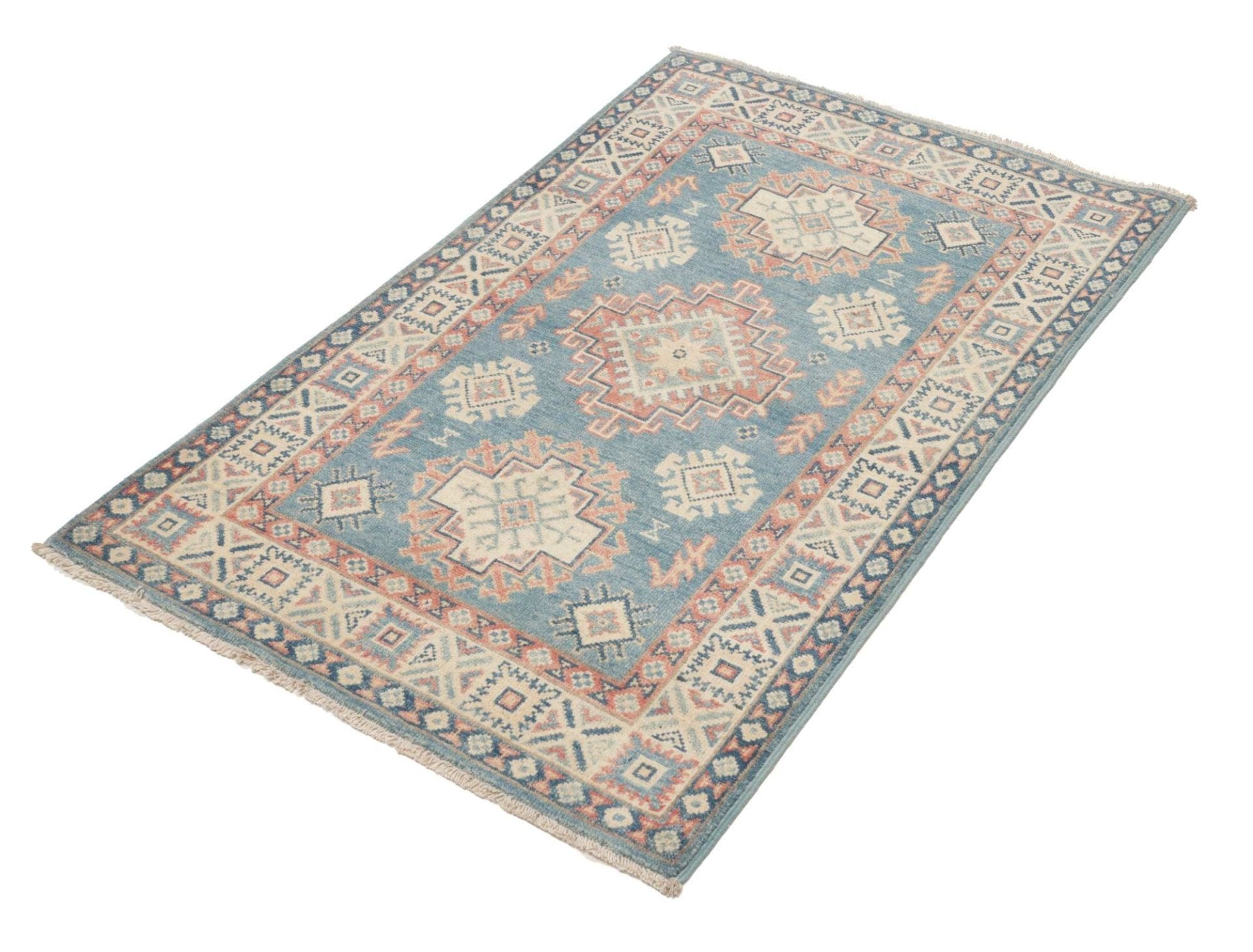 Kazak Orientteppich aus Pakistan, 85 × 127 cm
