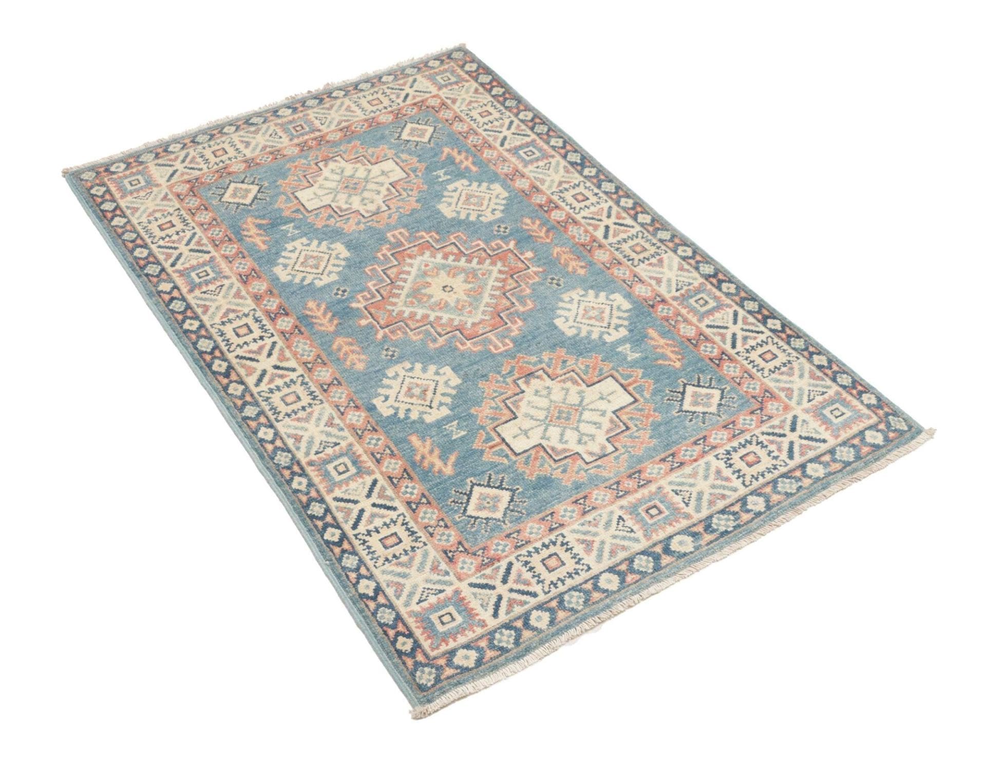 Kazak Orientteppich aus Pakistan, 85 × 127 cm