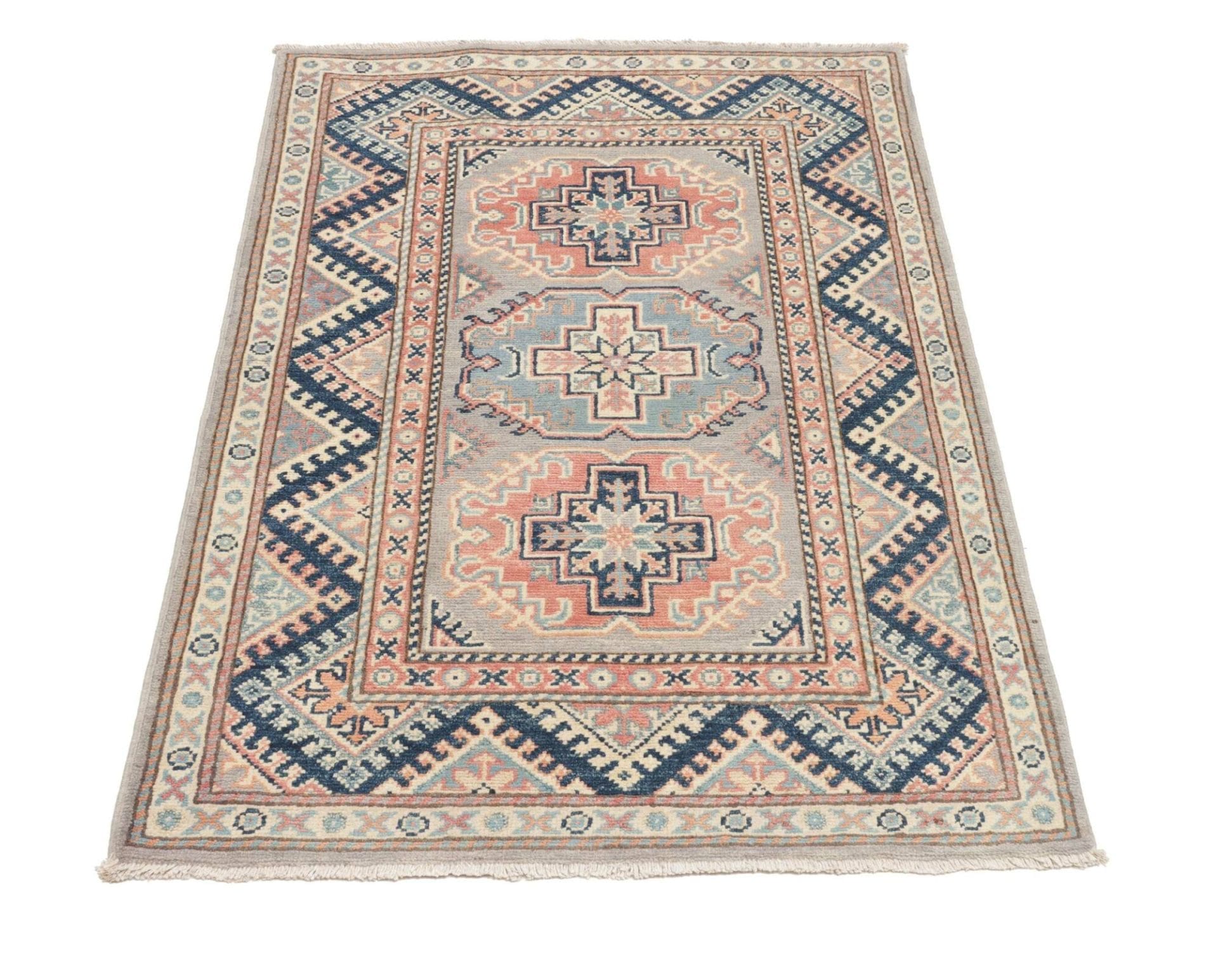 Handgeknüpfter Kazak Orientteppich, 85 × 124 cm, Wolle