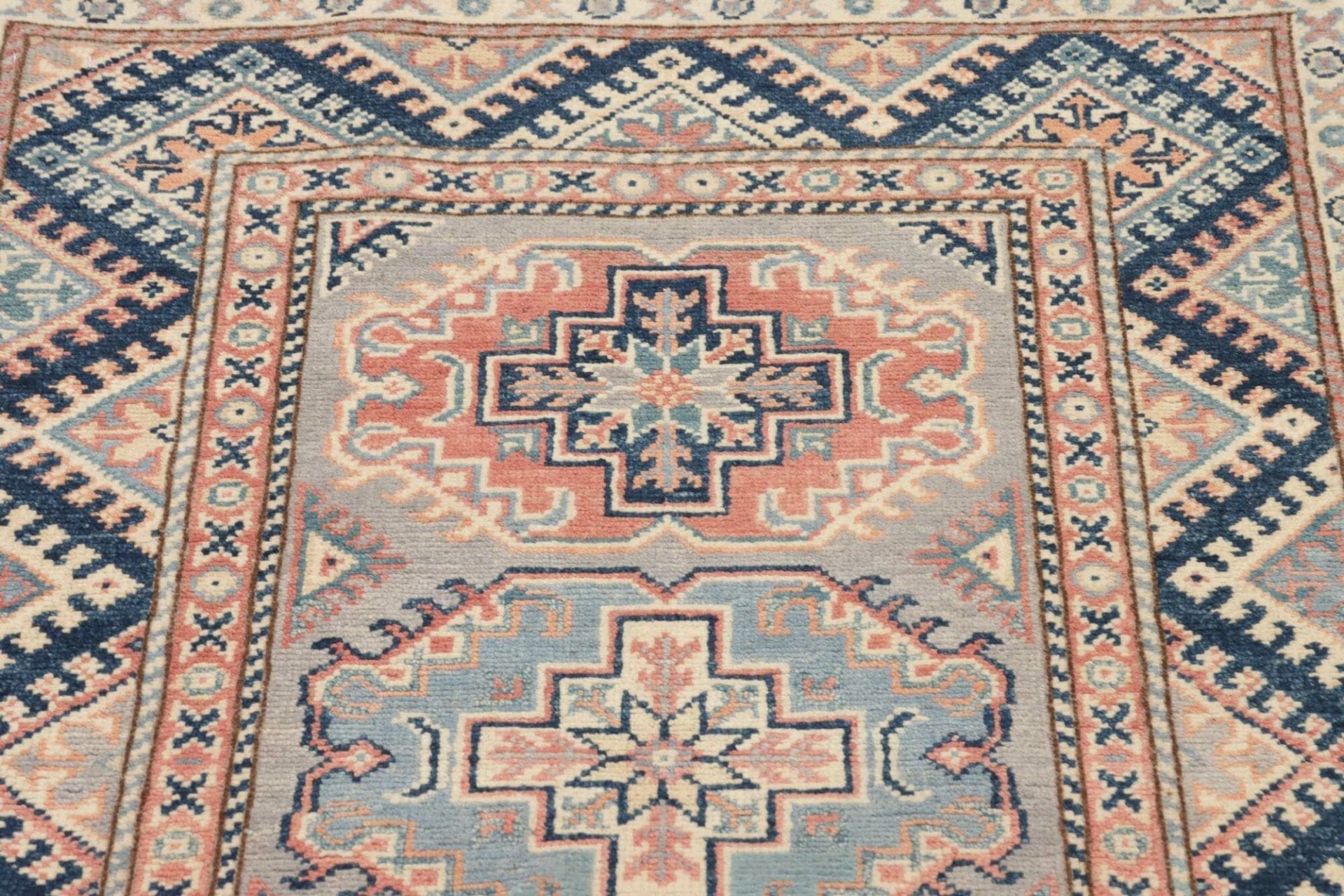 Handgeknüpfter Kazak Orientteppich, 85 × 124 cm, Wolle
