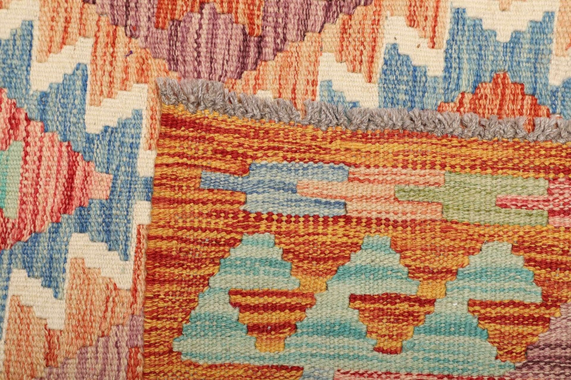 Kelim 105 × 201 cm aus Wolle, handgewebt
