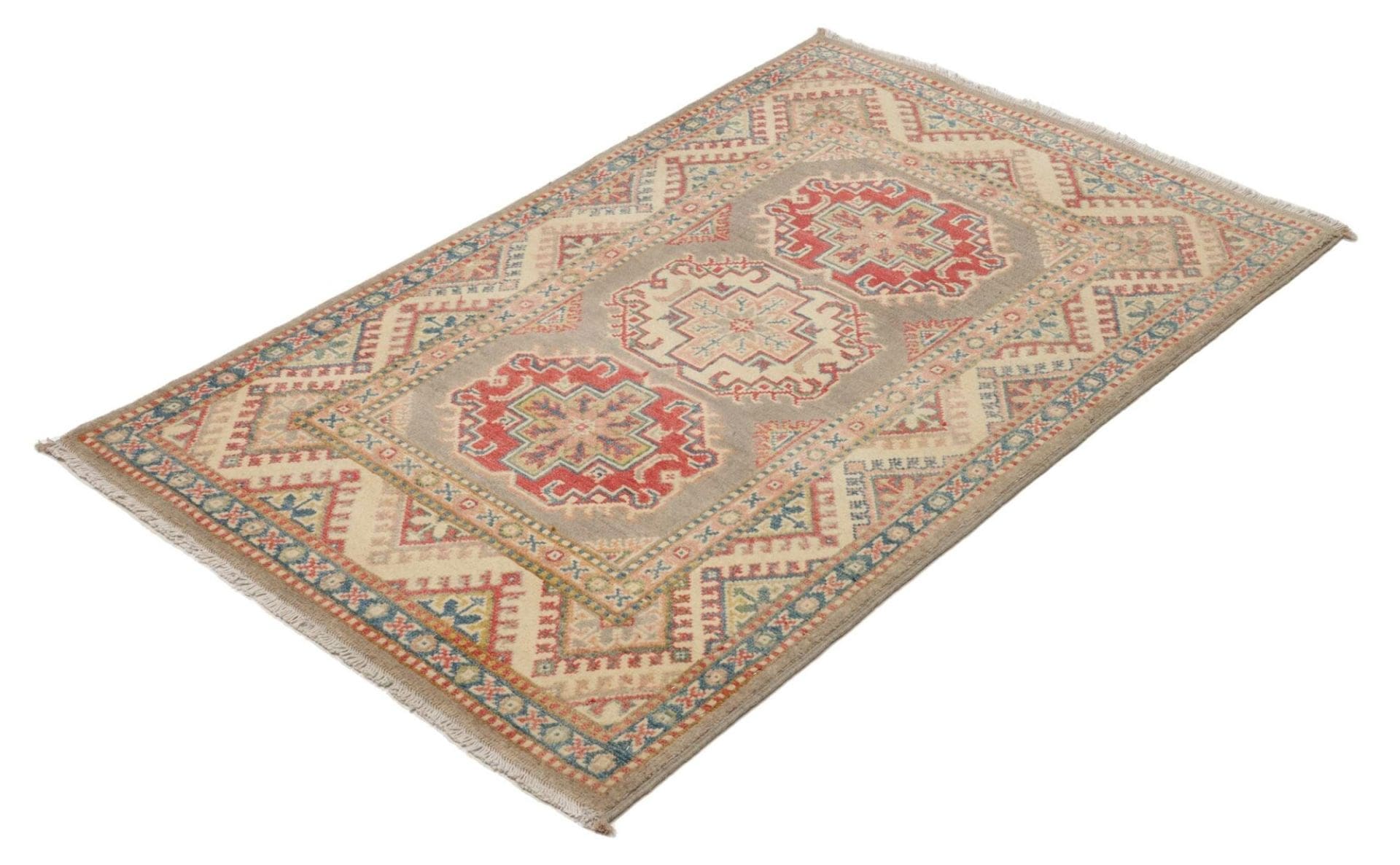 Kazak Orientteppich aus Pakistan, 84 × 126 cm