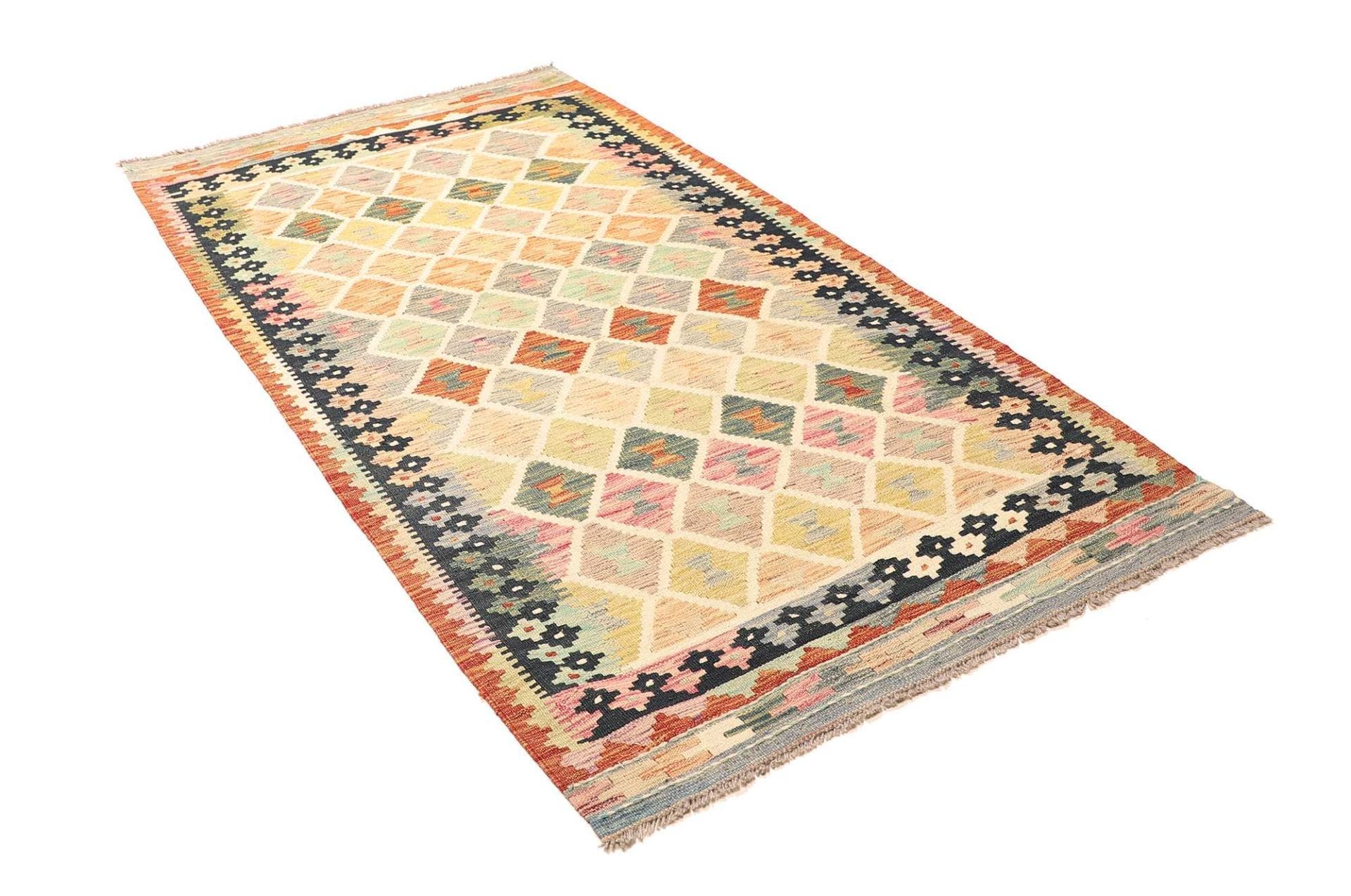 Kelim 109 × 203 cm aus Wolle, handgewebt