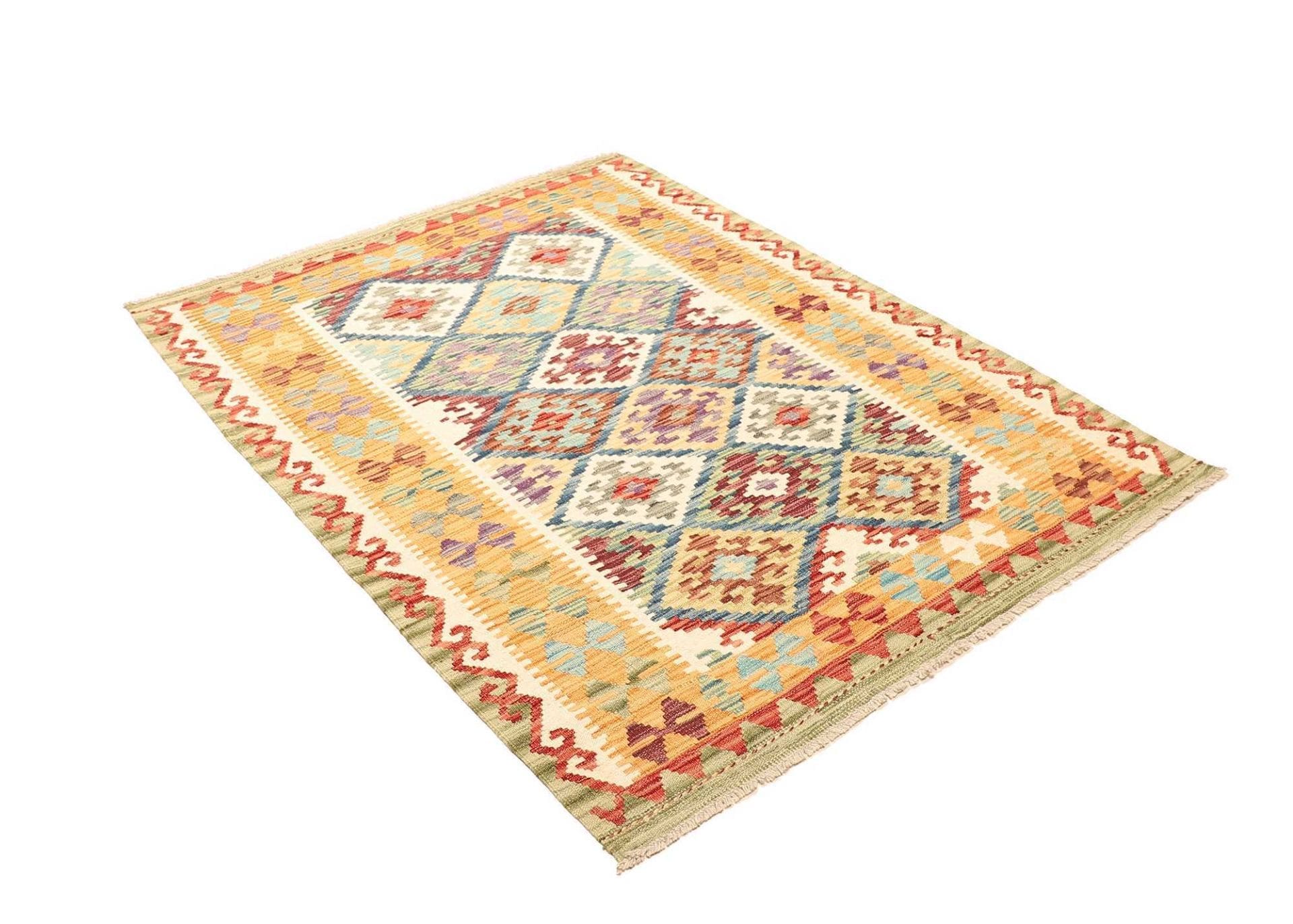 Kelim 131 × 169 cm aus Wolle, handgewebt