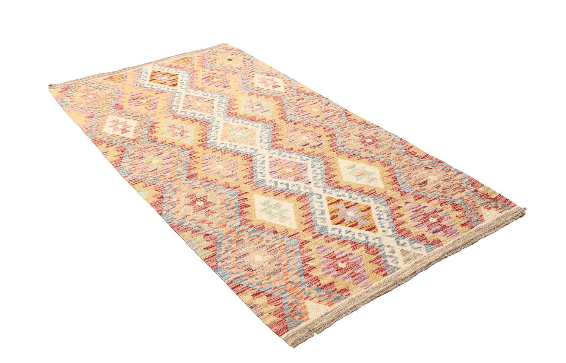 Kelim 109 × 196 cm aus Wolle, handgewebt