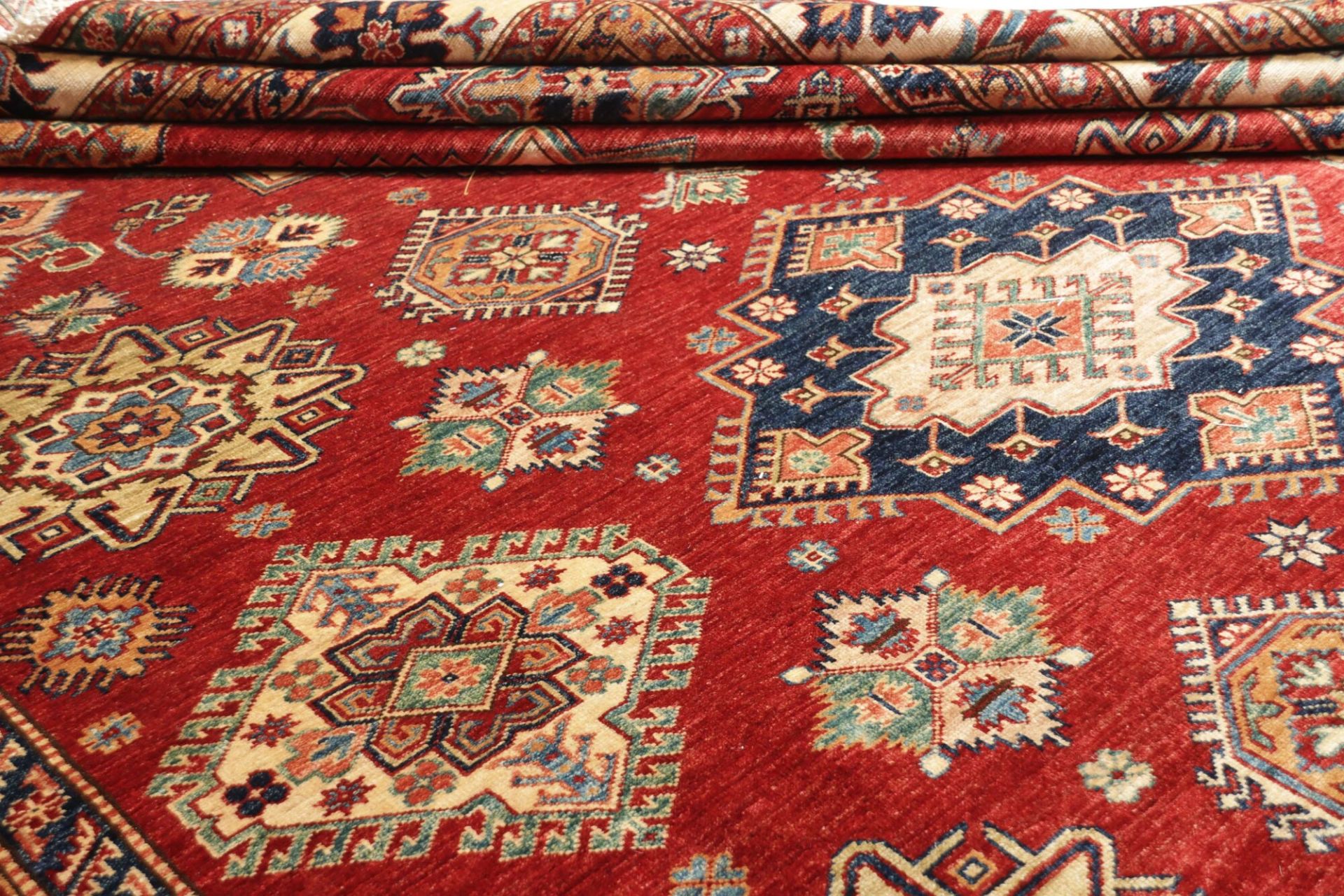 Handgeknüpfter Kazak Orientteppich, 283 × 370 cm, Wolle