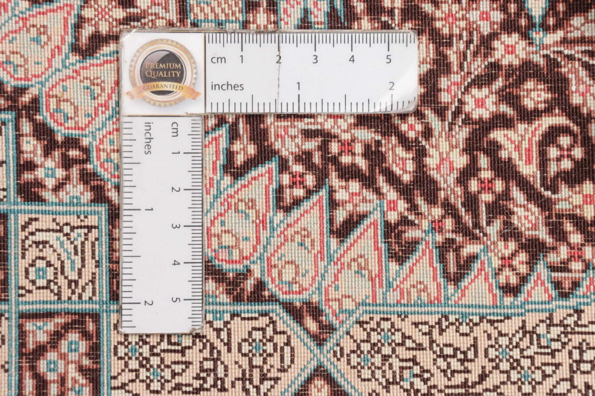 Ghom Perserteppich aus Iran, 83 × 122 cm