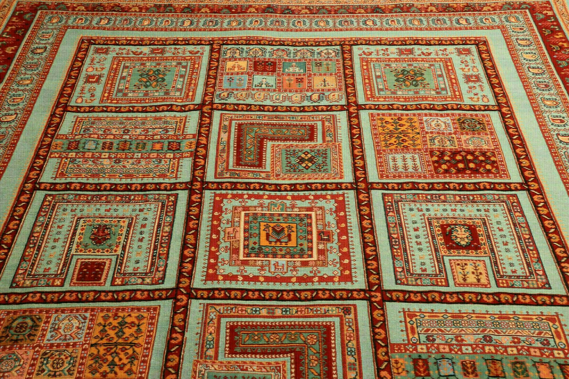 Nain Perserteppich 213 × 274 cm aus Wolle, handgeknüpft