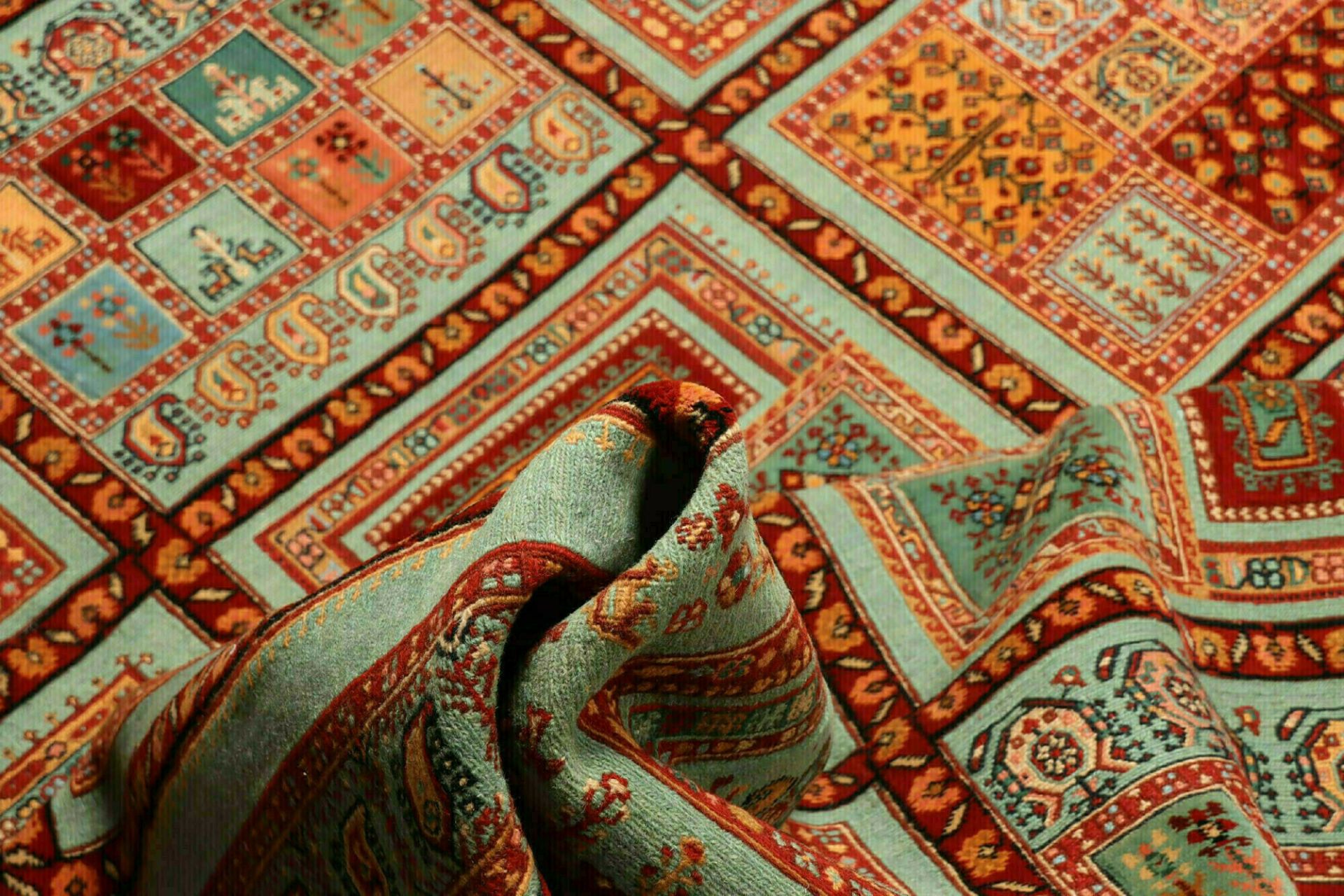 Nain Perserteppich 213 × 274 cm aus Wolle, handgeknüpft