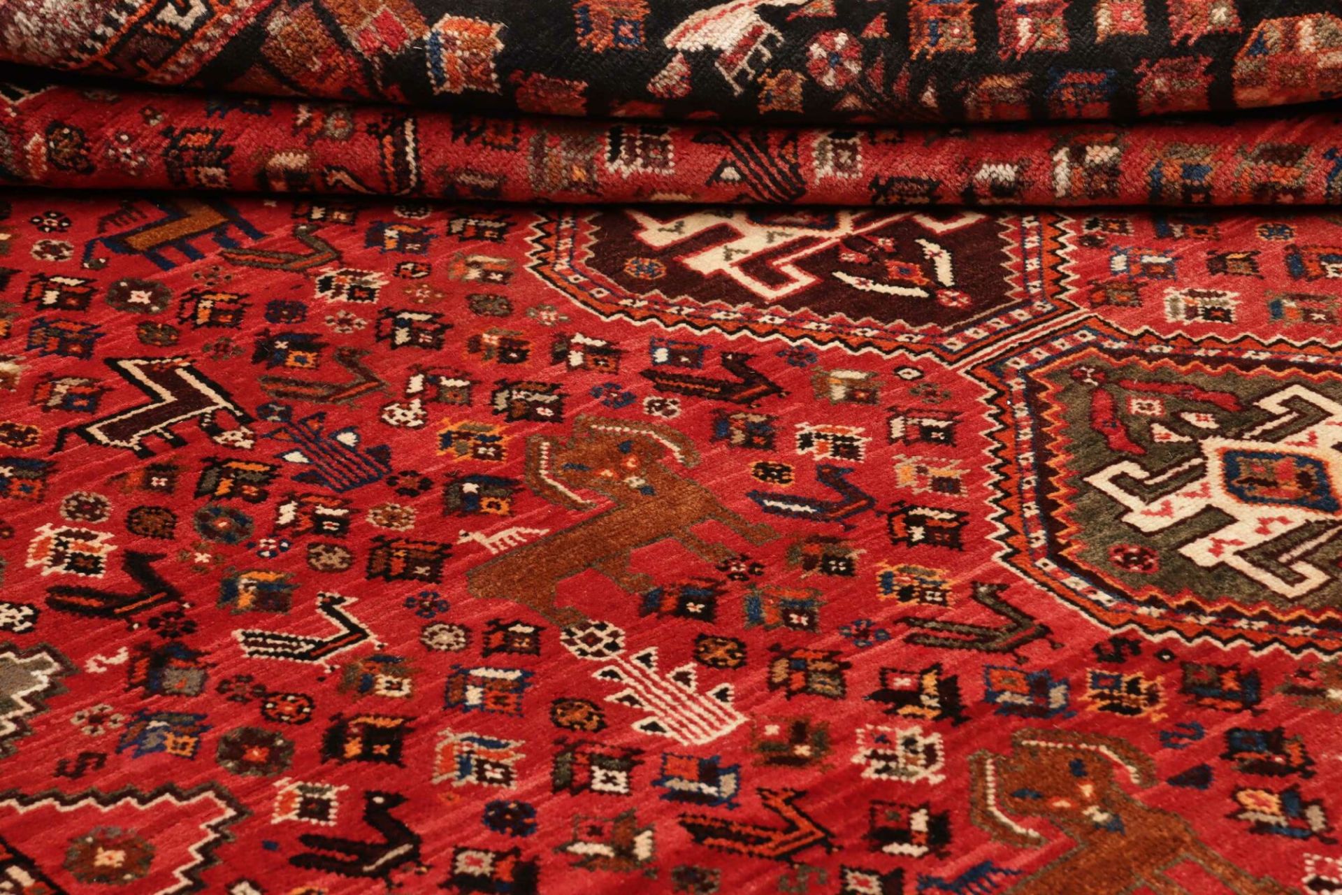 Handgeknüpfter Shiraz Perserteppich 166 × 285 cm