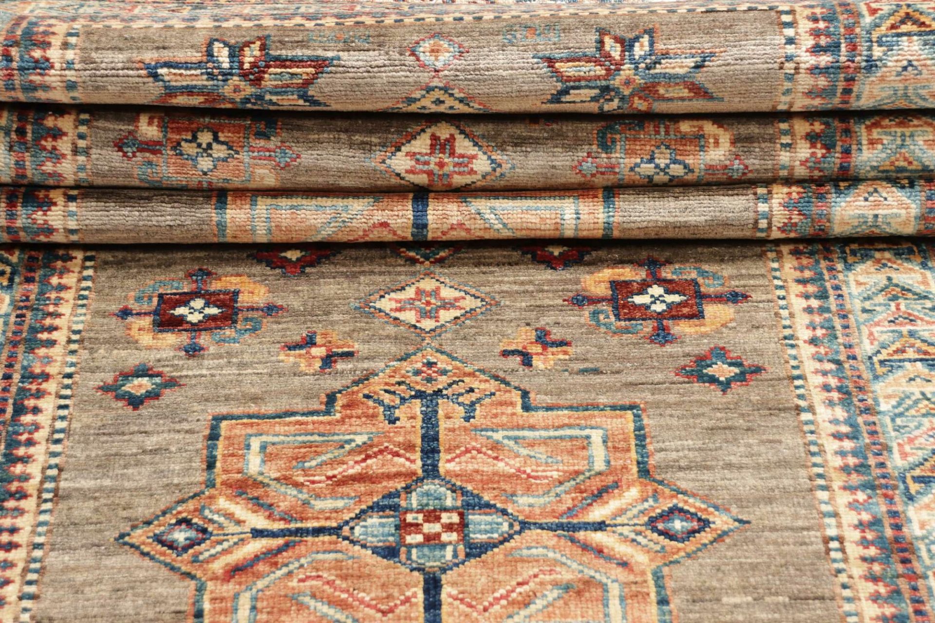 Kazak Orientteppich 80 × 294 cm aus Wolle, handgeknüpft