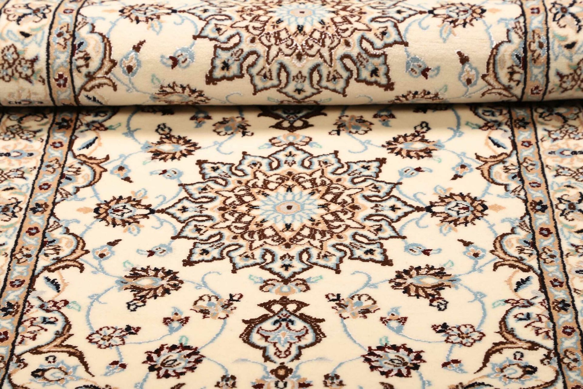 Handgeknüpfter Nain Perserteppich 98 × 354 cm