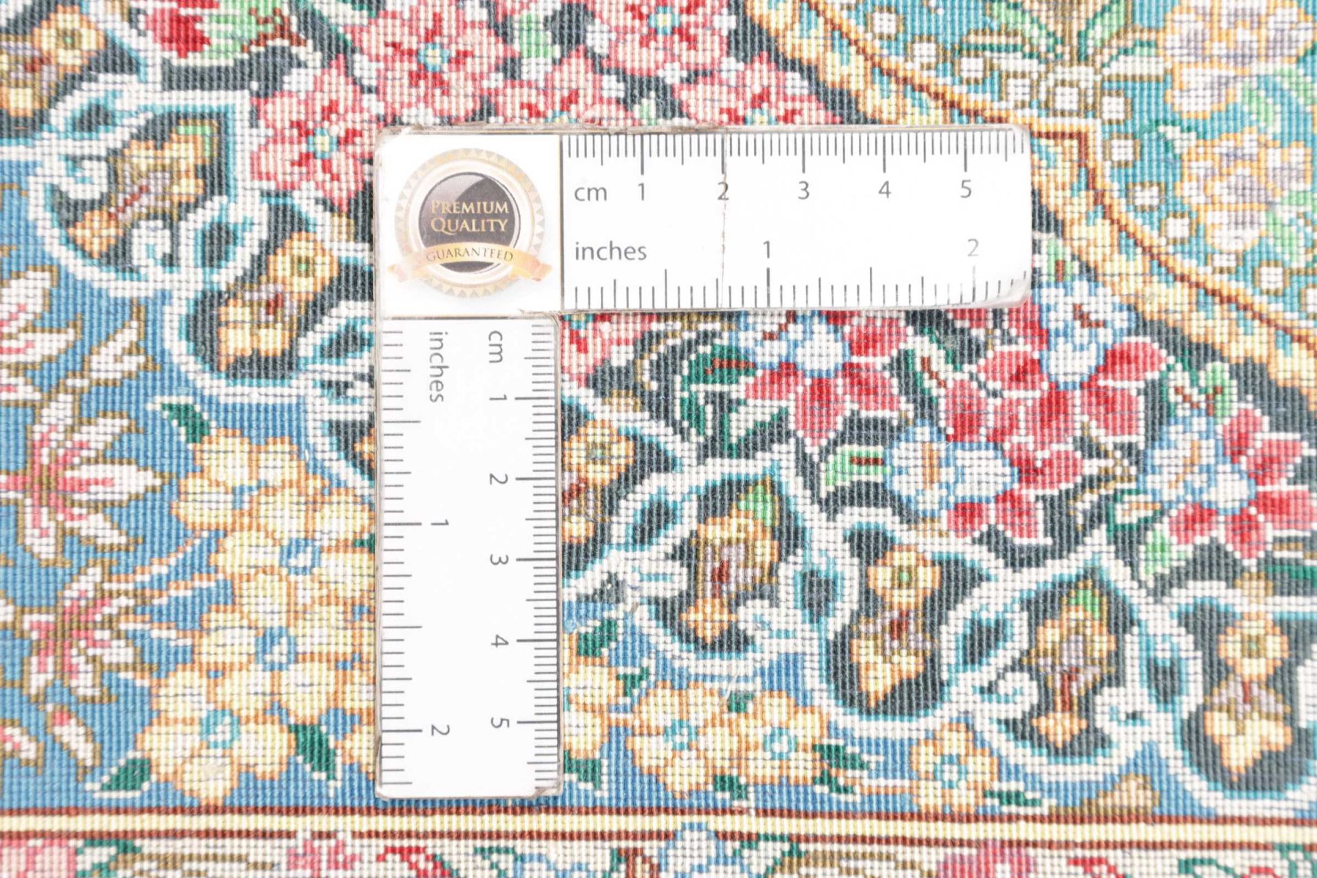 Ghom Perserteppich aus Iran, 81 × 117 cm