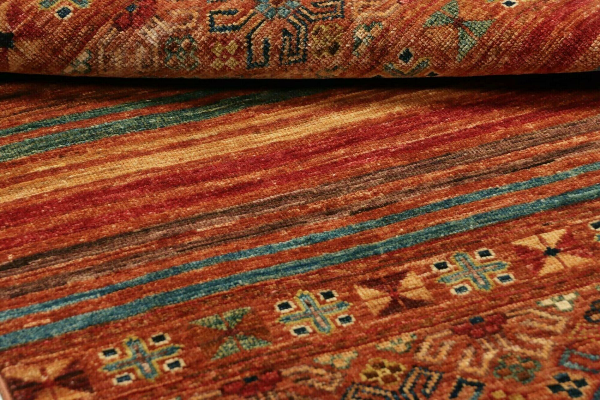Handgeknüpfter Samarkand Orientteppich, 82 × 122 cm, Wolle