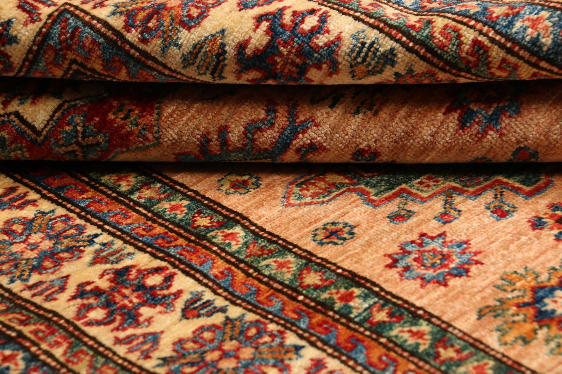 Handgeknüpfter Kazak Orientteppich, 98 × 148 cm, Wolle